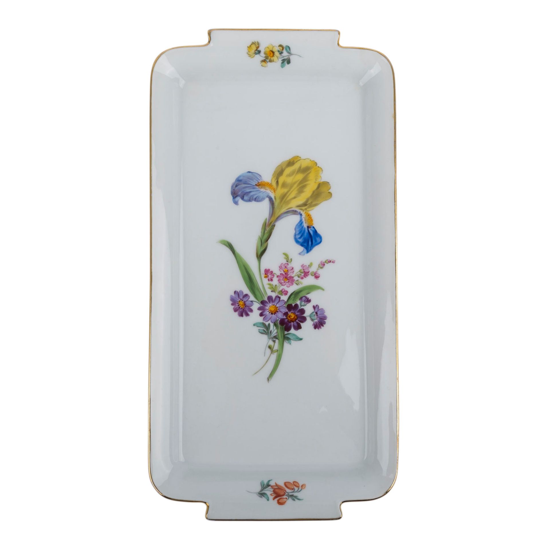 MEISSEN 13-tlg. Konvolut 'Blumenmalerei', 2. Wahl, 20. Jhd.:3 verschiedene Vasen (H. ca. 9-24cm), - Bild 3 aus 5