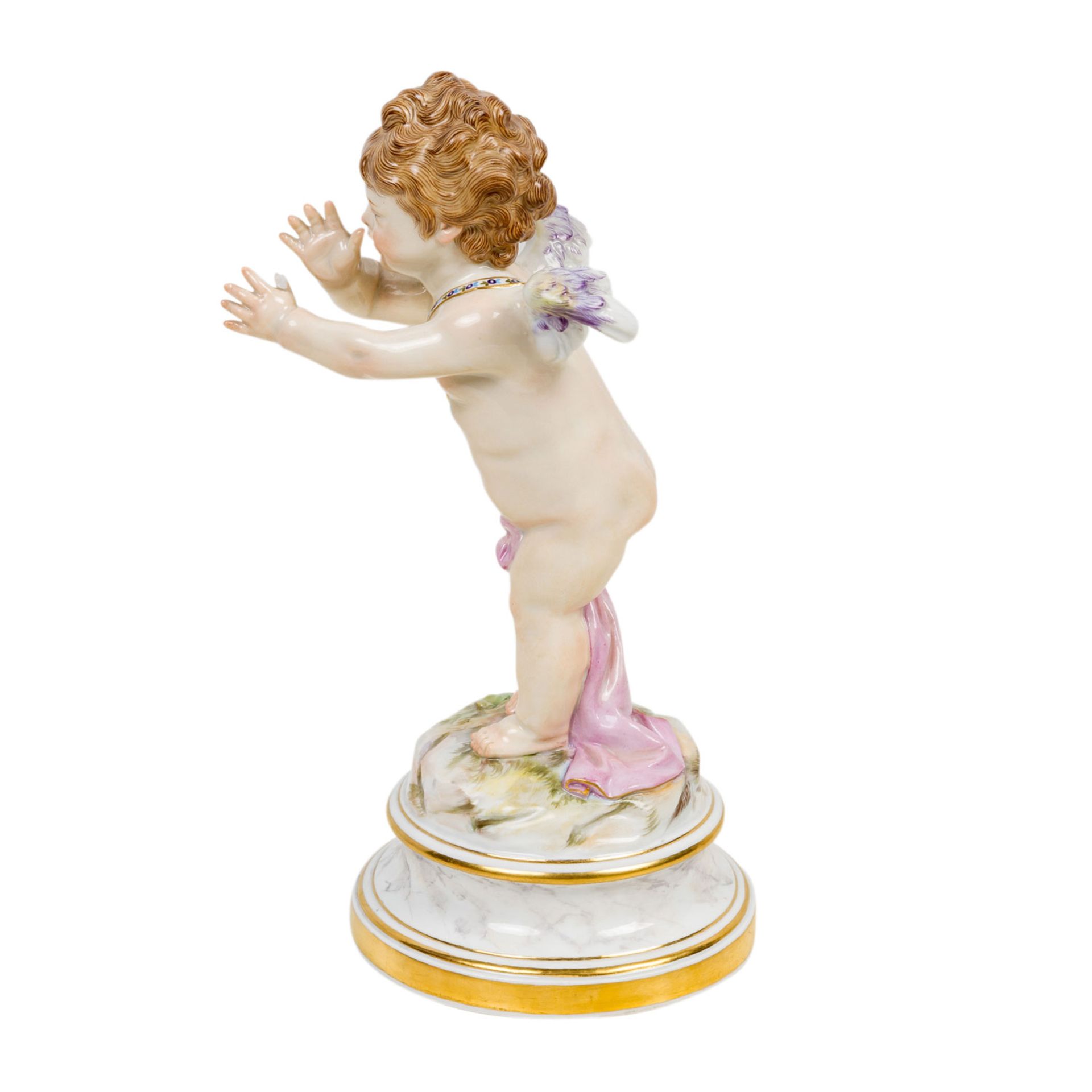 MEISSEN Amorette, eine lange Nase machend, 1860-1924.Modell von Heinrich Schwabe, humoristische - Image 2 of 7