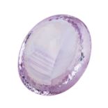 Rose de France Amethyst, natürlich, 305 ct.,20 x 42 x 44mm, Oval.Rose de France Amethyst, natural,