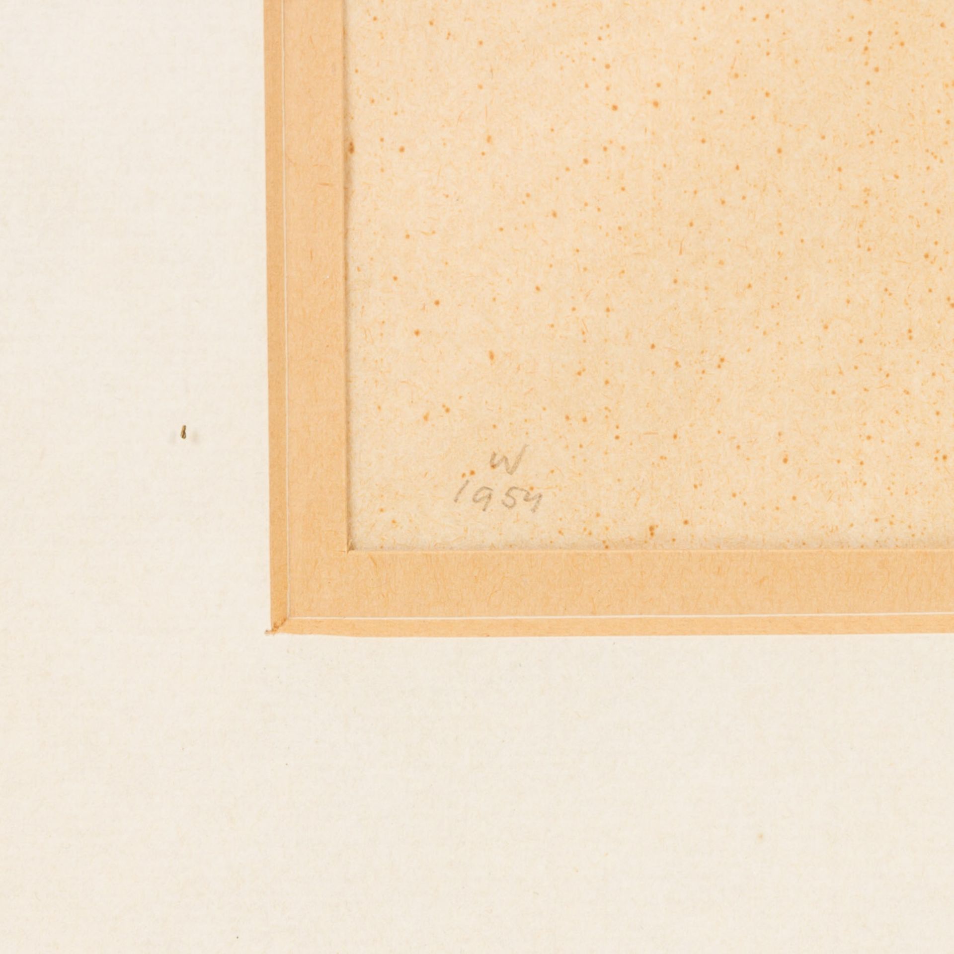 BRASCH, HANS (1882-1973), "Tiger", 1954Kohle auf Papier, u.l . monogr. und datiert, HxB: 24/21 cm. - Bild 3 aus 4