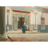 TALBOT-KELLY, ROBERT GEORGE (1861-1934), "Grille in the Mosque of Sultan Kelaun",Eingang zur