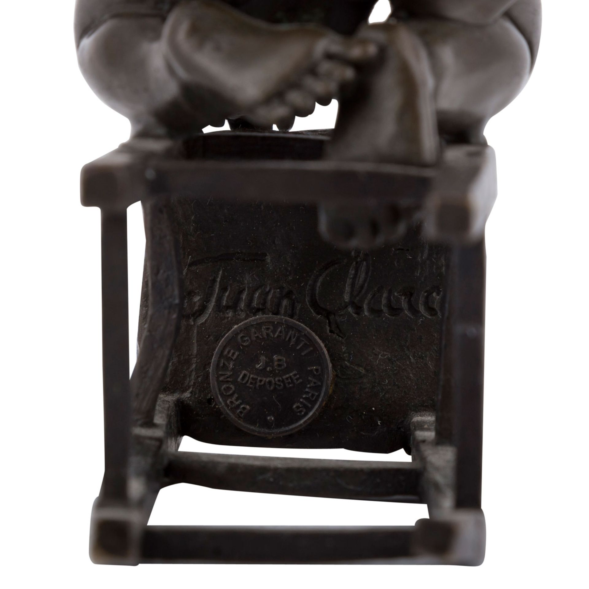CLARA AYATS, JUAN (1875-1958) "Spielendes Mädchen"Bronze, signiert, Giessereiplakette, H: 15 cm. - Bild 7 aus 7