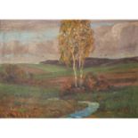 NISSEN, ANTON (Tondern 1866-1934 Rinkenis, dänischer Landschaftsmaler), "Landschaft bei Rinkenaes",