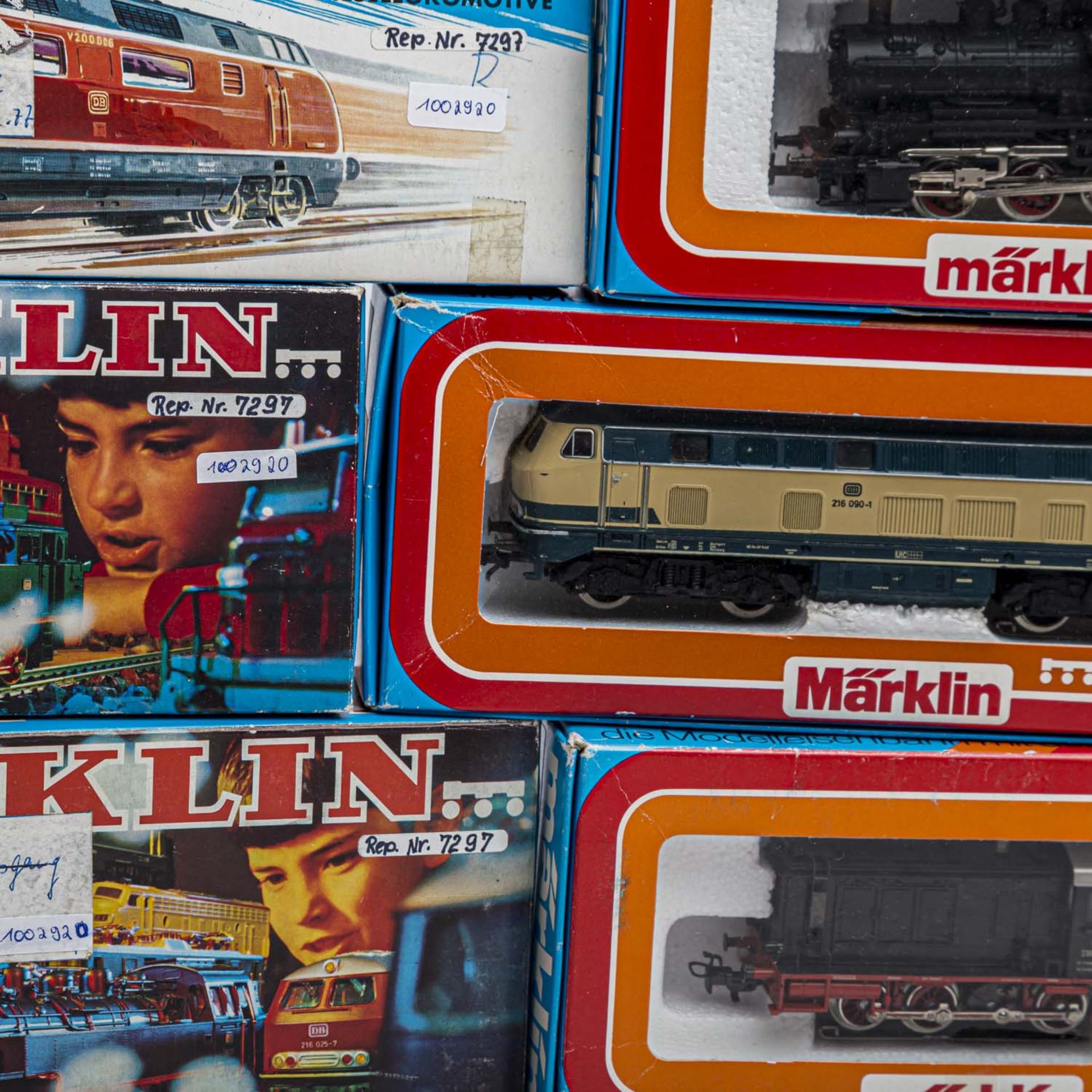 MÄRKLIN Konvolut Lokomotiven, Spur H0,bestehend aus 4 Dieselloks: 3065, 3146, 3074 und 3021, 3 x E- - Bild 2 aus 7