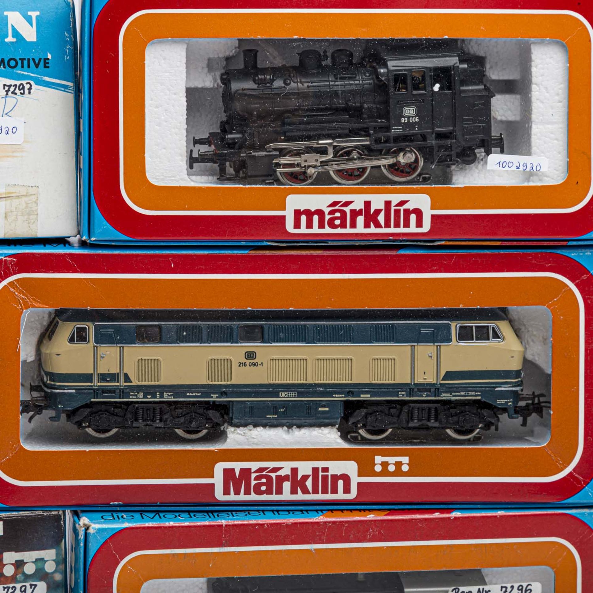MÄRKLIN Konvolut Lokomotiven, Spur H0,bestehend aus 4 Dieselloks: 3065, 3146, 3074 und 3021, 3 x E- - Bild 3 aus 7
