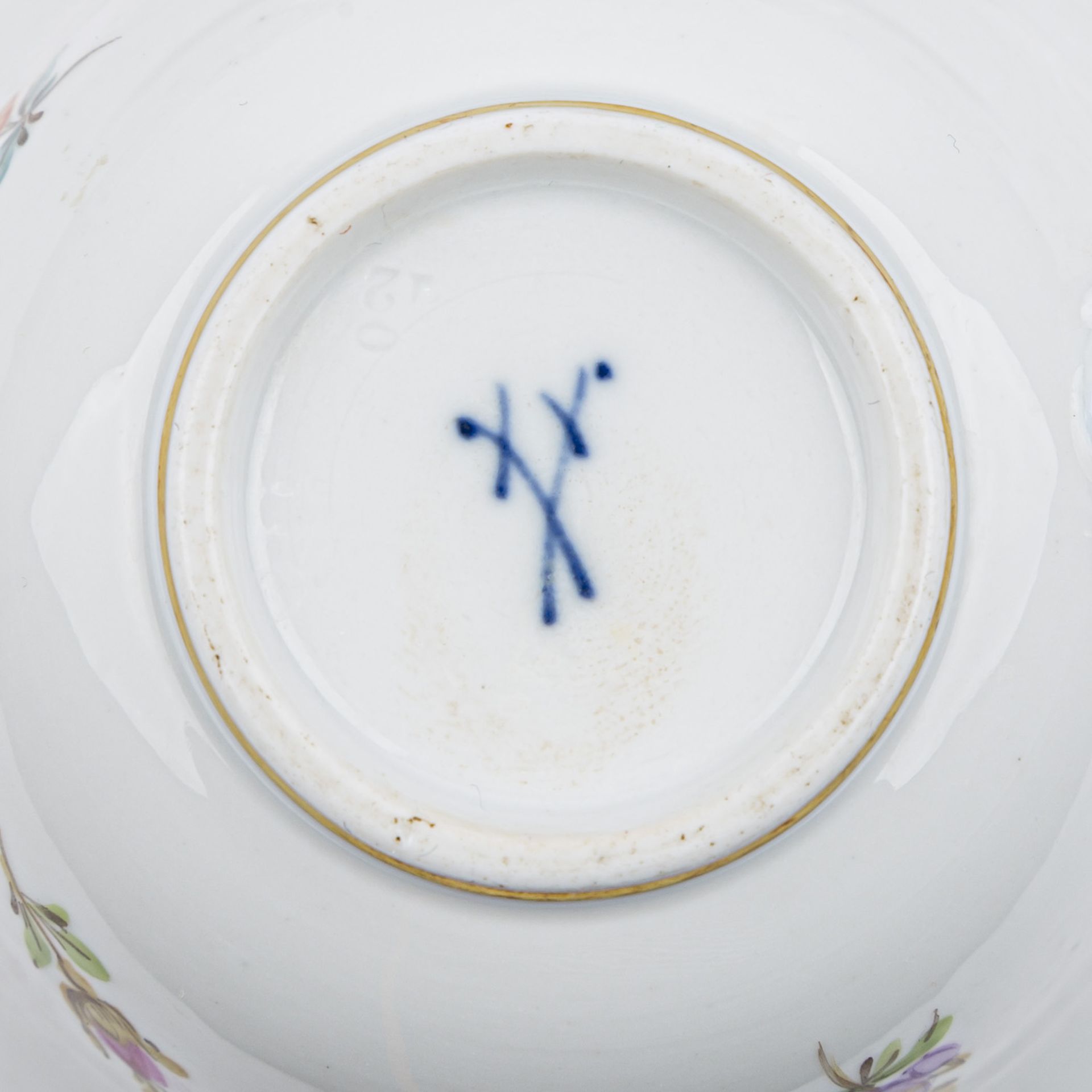 MEISSEN Kaffeeservice f. 11-12 Personen 'Streublümchen', 1860-1924 und später.12 Kaffeetassen/11 U- - Bild 5 aus 5