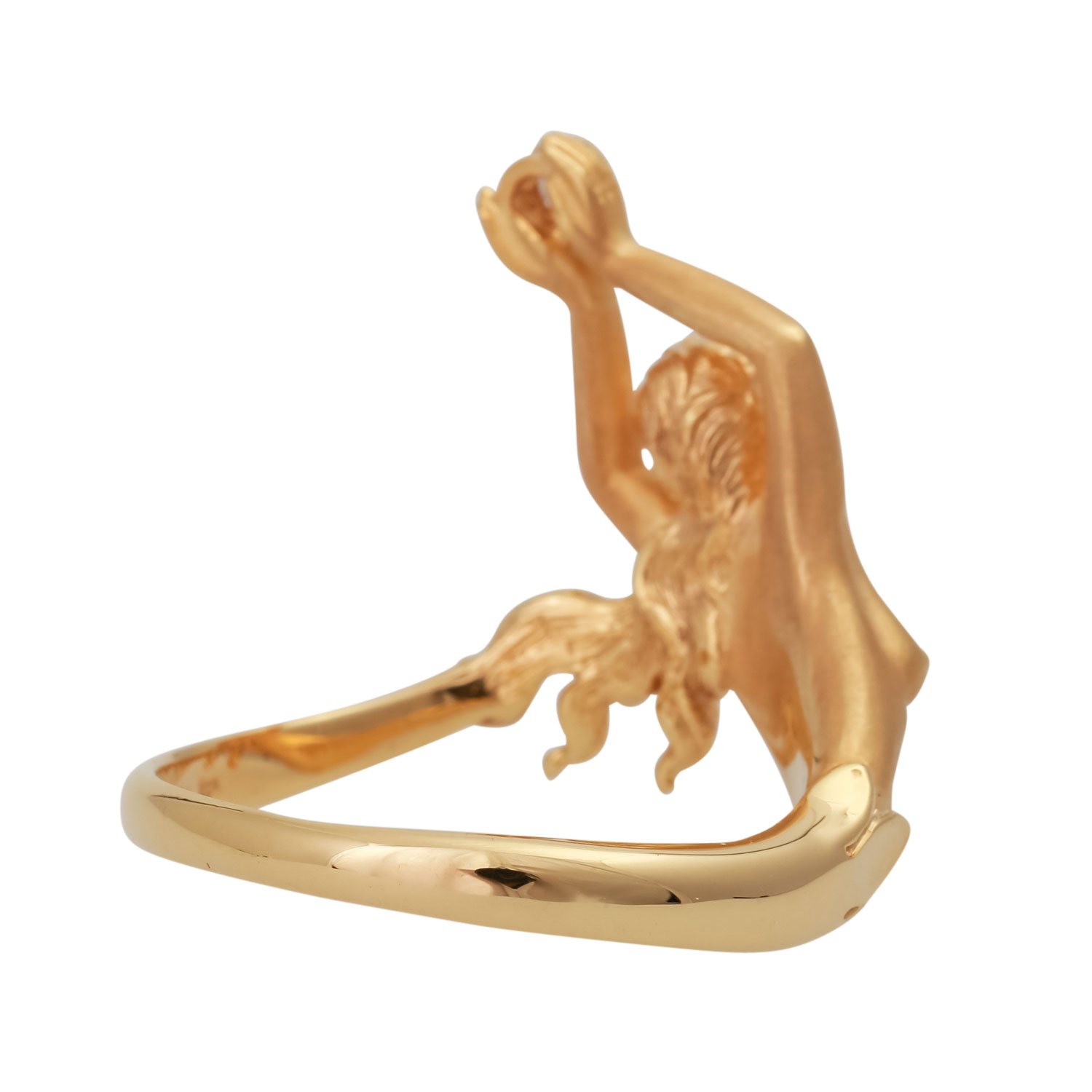 CARRERA Y CARRERA Ring "Venus" mit Brillant, ca. 0,06 ct,NP: ca. 1.400 € (2002), GG 18K, Anf. 21. - Image 3 of 5