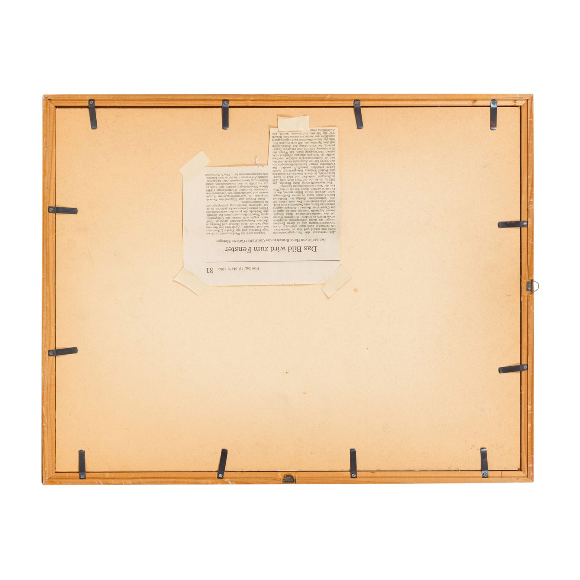 BRASCH, HANS (1882-1973), "Tiger", 1954Kohle auf Papier, u.l . monogr. und datiert, HxB: 24/21 cm. - Bild 4 aus 4