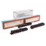 MÄRKLIN Konvolut von 3 Schlepptenderloks, Spur H 0.bestehend aus Dampflok 3085, BN 003160-9 mit