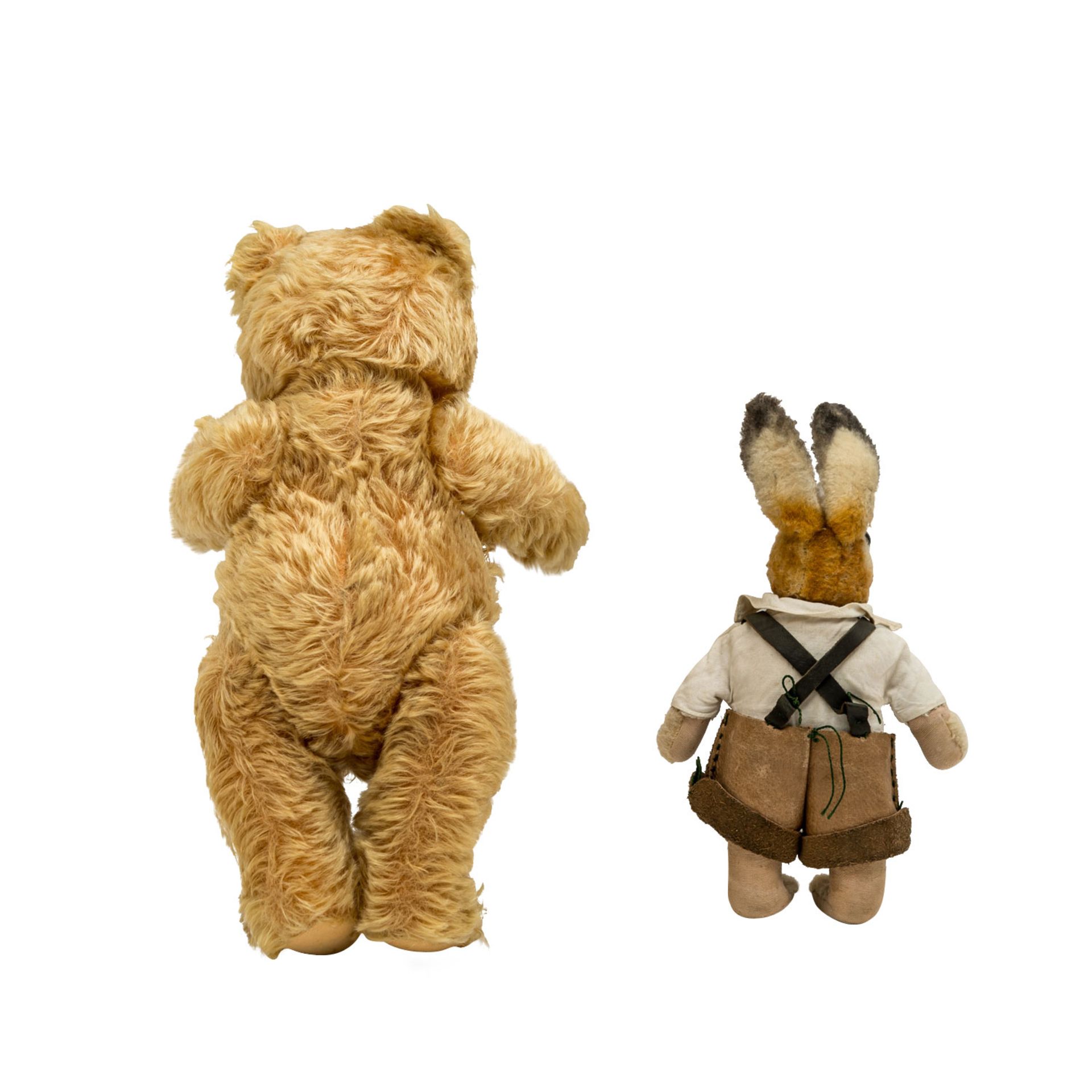 STEIFF "Hansili" und "Original Teddy", nach 1949.Hase "Hansili": stehend mit festen Beinen, - Image 2 of 2