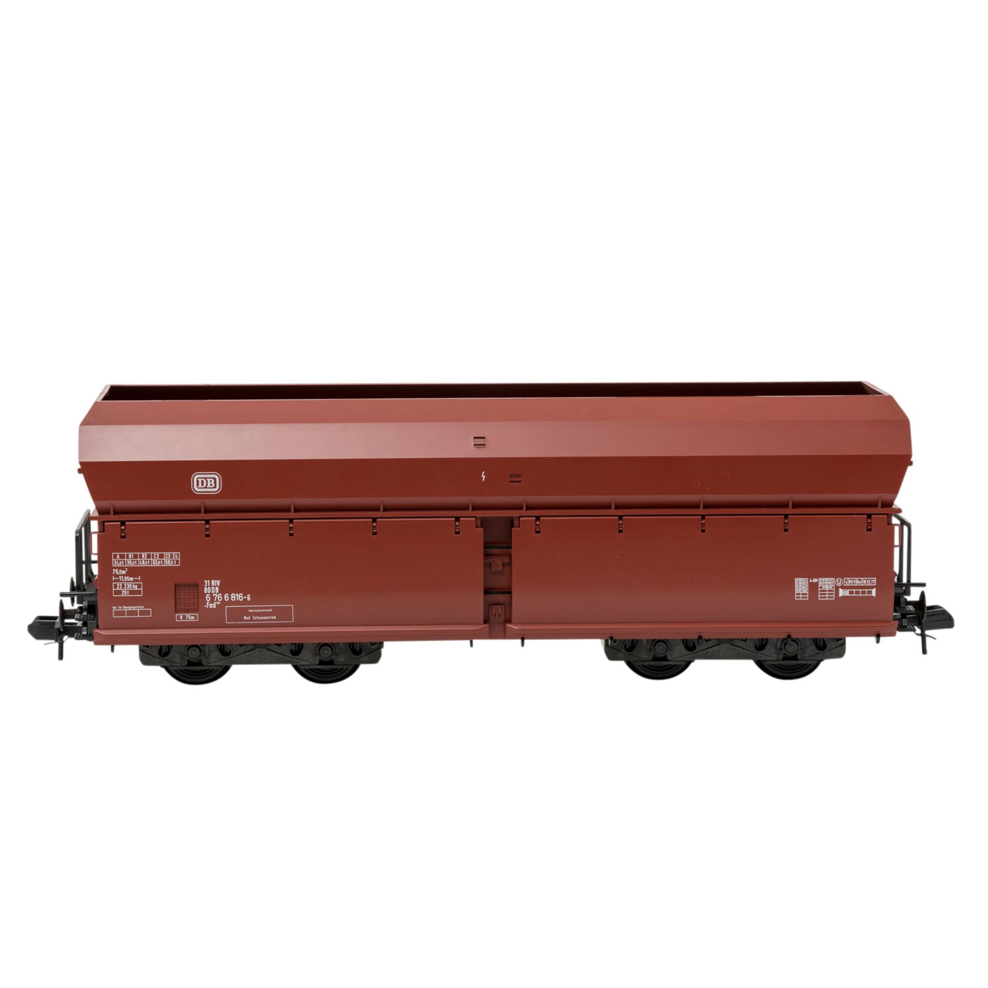 MÄRKLIN 2tlg Konvolut Güterwagen, Spur 1.Bestehend aus "Aral" 5867, L ca. 32 cm und Erzwagen 5874, L - Bild 3 aus 3