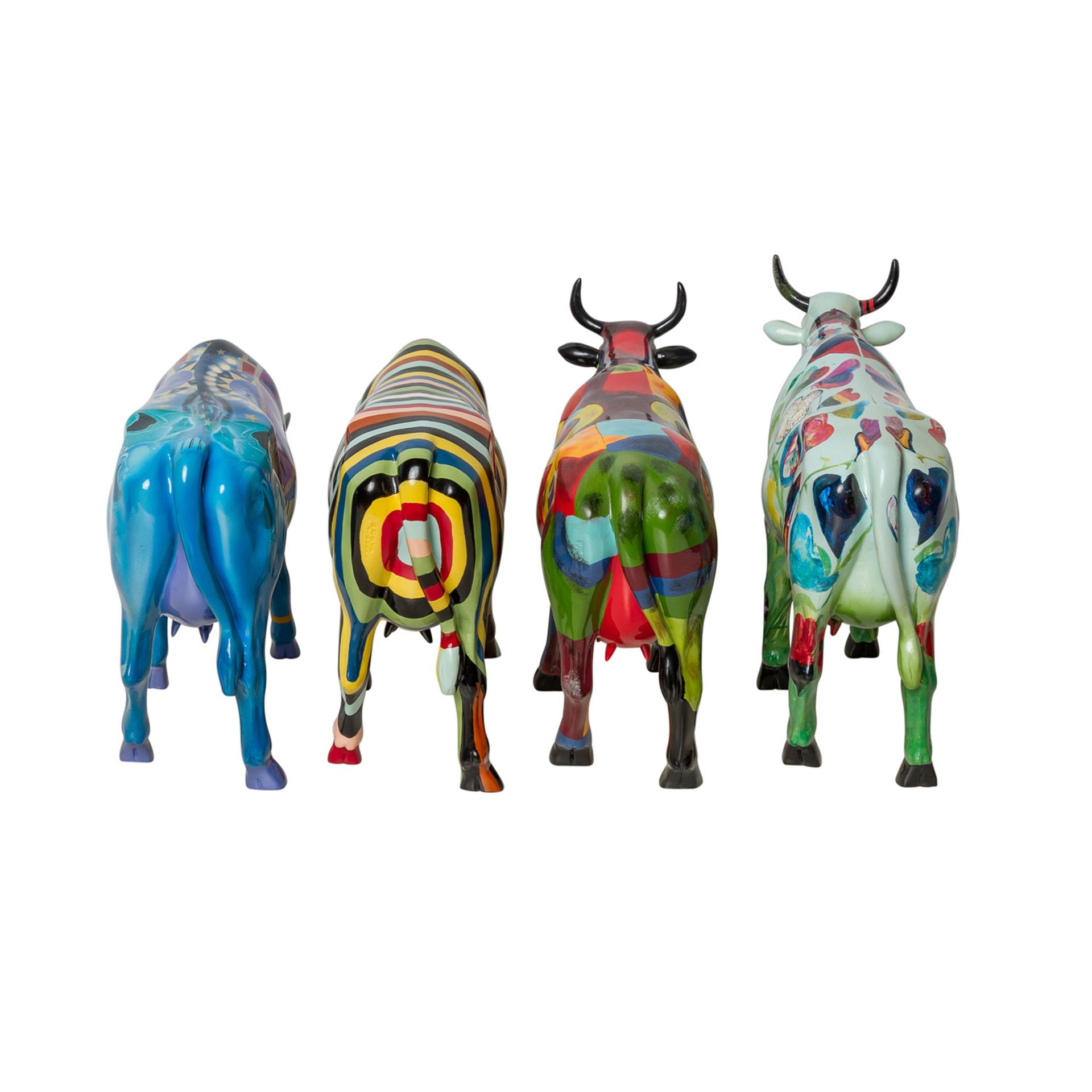 VIER FIGUREN AUS DER "COW PARADE"Kunstgussarbeiten verschiedener Künstler, u.a.: Cynthia S. - Image 3 of 7