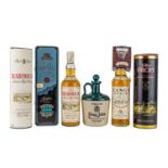 5 Flaschen Blended Scotch Whisky LANGS 5 years / BLAIRMHOR 8 years / GLEN ORCHY 8 years / CLAN