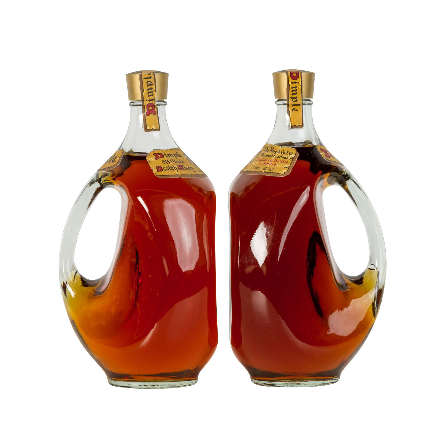 2 Flaschen Blended Scotch Whisky DIMPLE,Region: Lowlands, 43% Vol., 2000ml, Füllstand im - Image 3 of 3