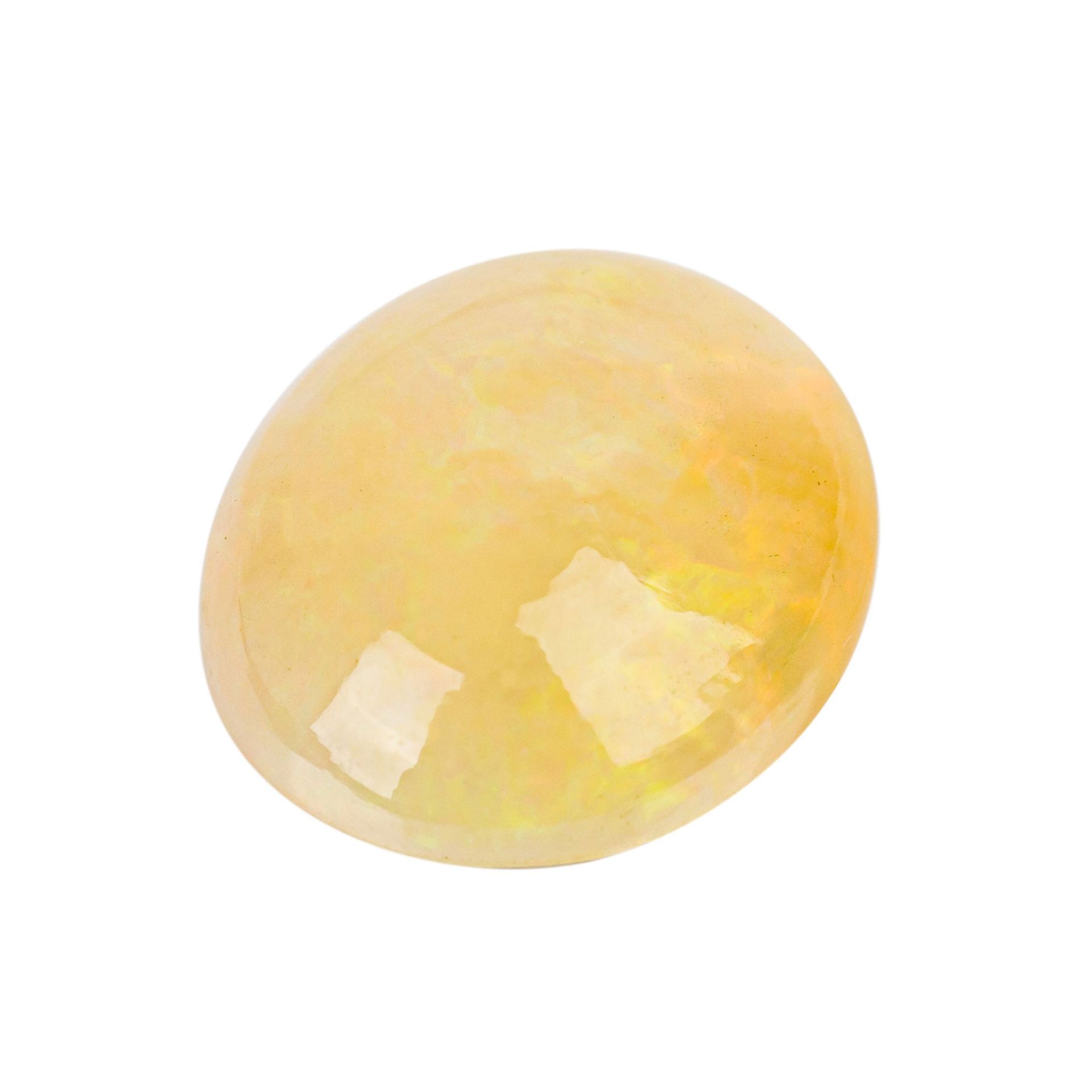 Loser natürlicher Welo Opal, Cabochon, 8,33 ct.,10,8 x 21 x 6,6 mm, multicolor.Loose Welo Opal, - Bild 5 aus 5