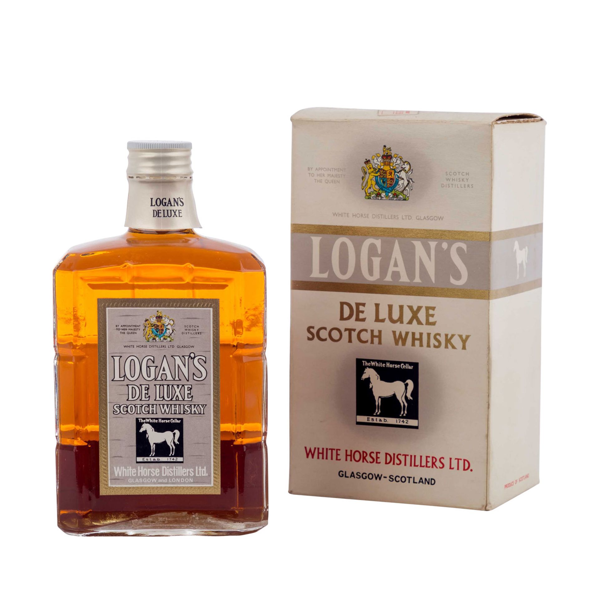 LOGAN'S DE LUXE Blended Scotch Whisky,Region: Scotland, White Horse Distillery, 1960/70er Jahre - Bild 2 aus 2