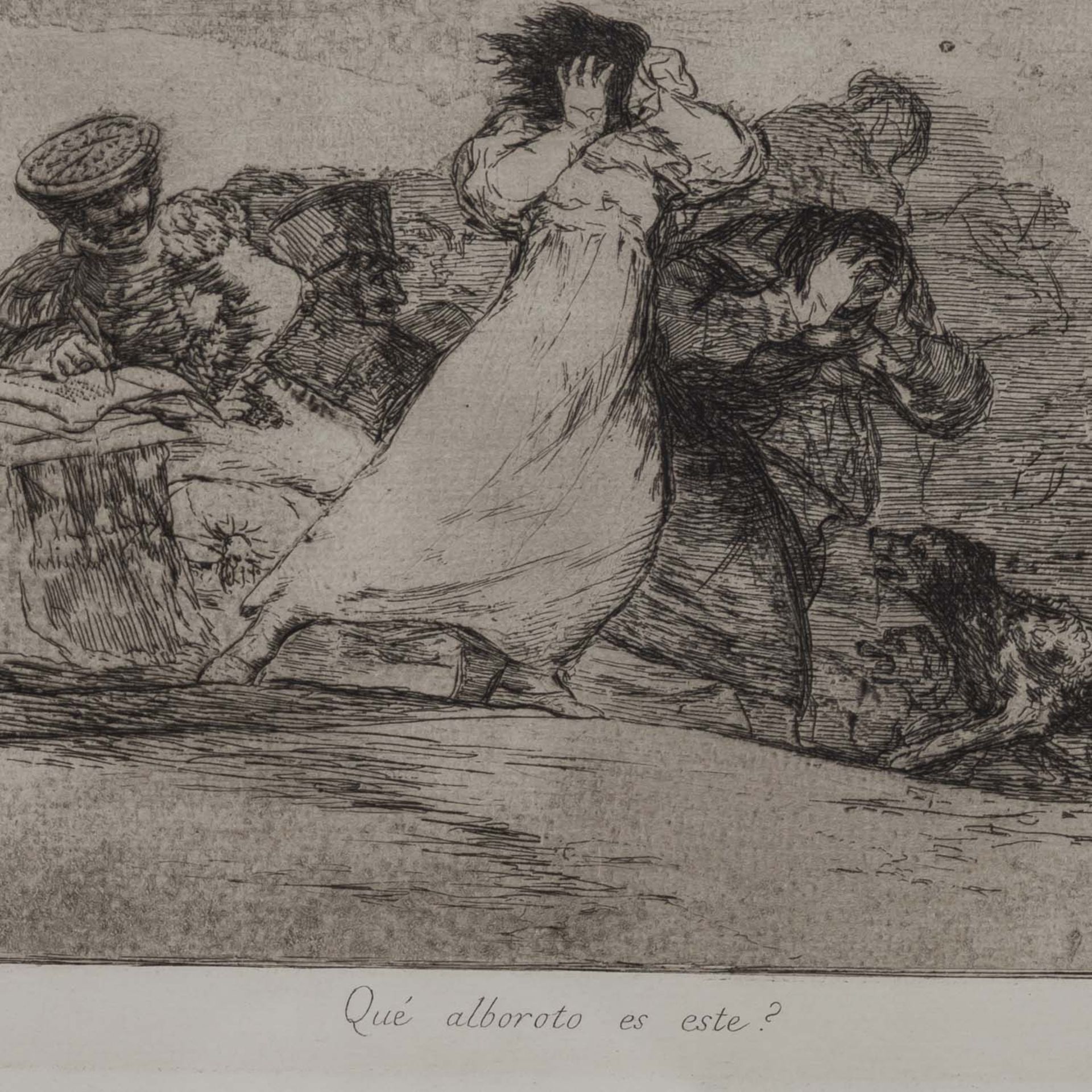 GOYA. FRANCISCO (1746-1828) "Qué alboroto es este?"Platte 65 aus "Die Katastrophen des Krieges" (Los - Bild 3 aus 4