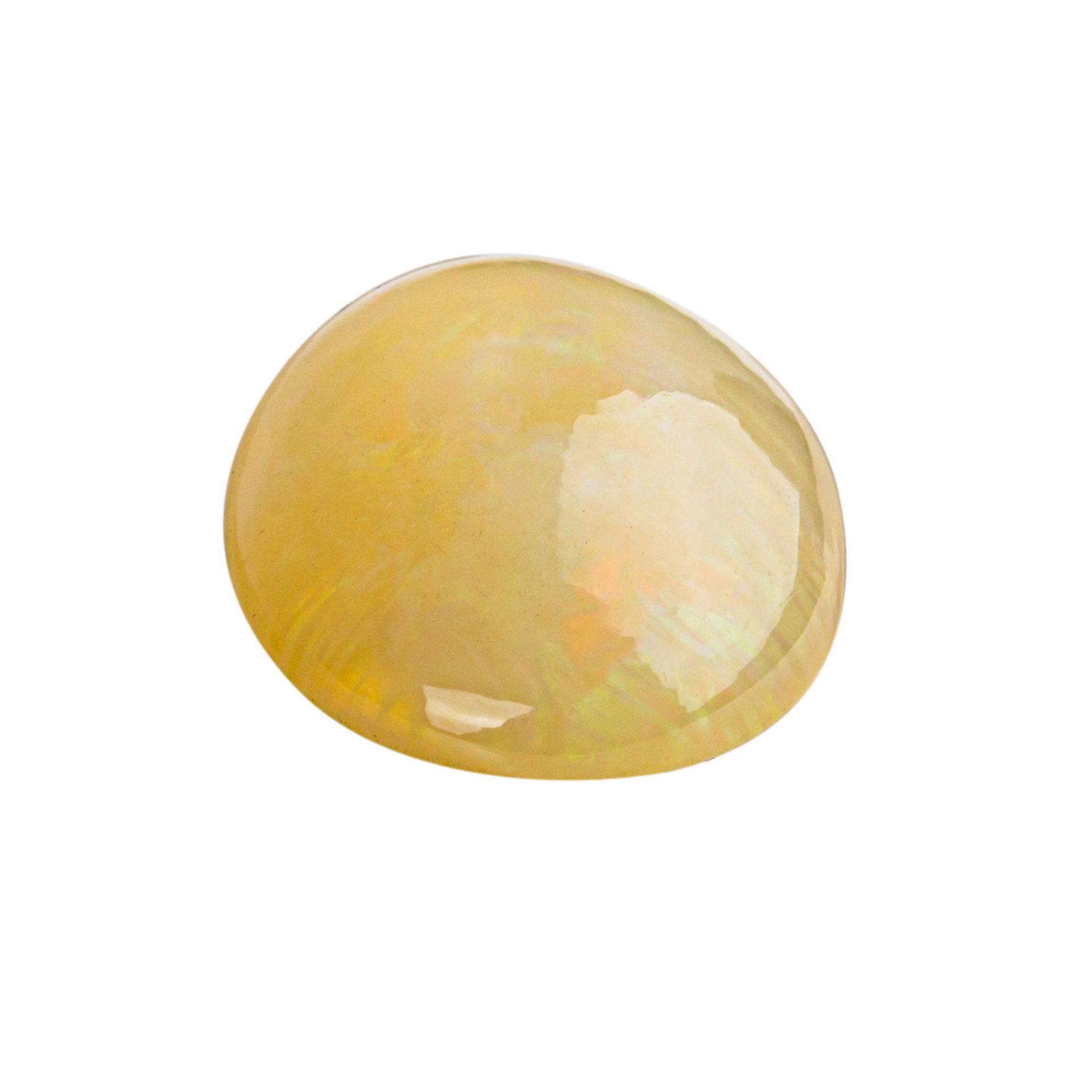 Loser natürlicher Welo Opal, Cabochon, 8,33 ct.,10,8 x 21 x 6,6 mm, multicolor.Loose Welo Opal, - Bild 3 aus 5