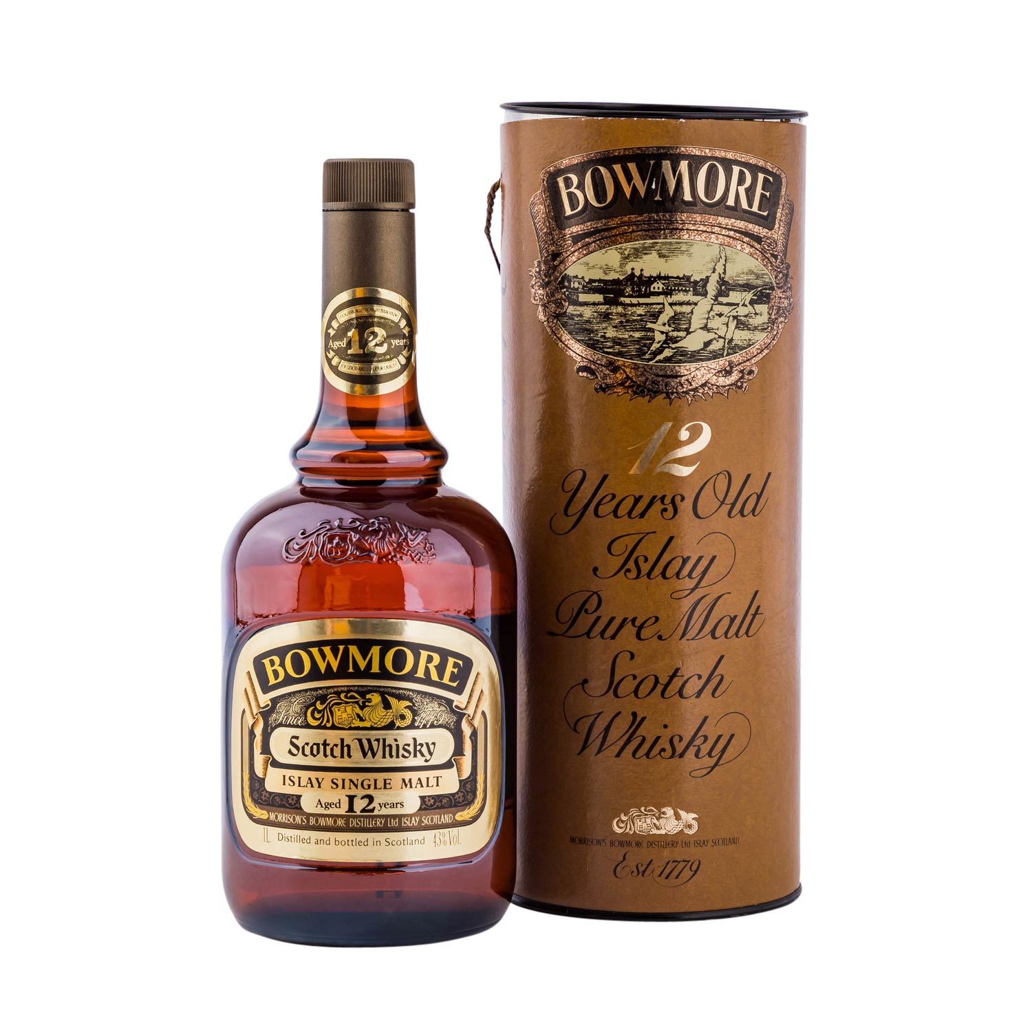 BOWMORE 12 years Pure Malt Scotch Whisky, 1990er JahreRegion: Islay, Morrison Bowmore Distillery, - Image 2 of 3