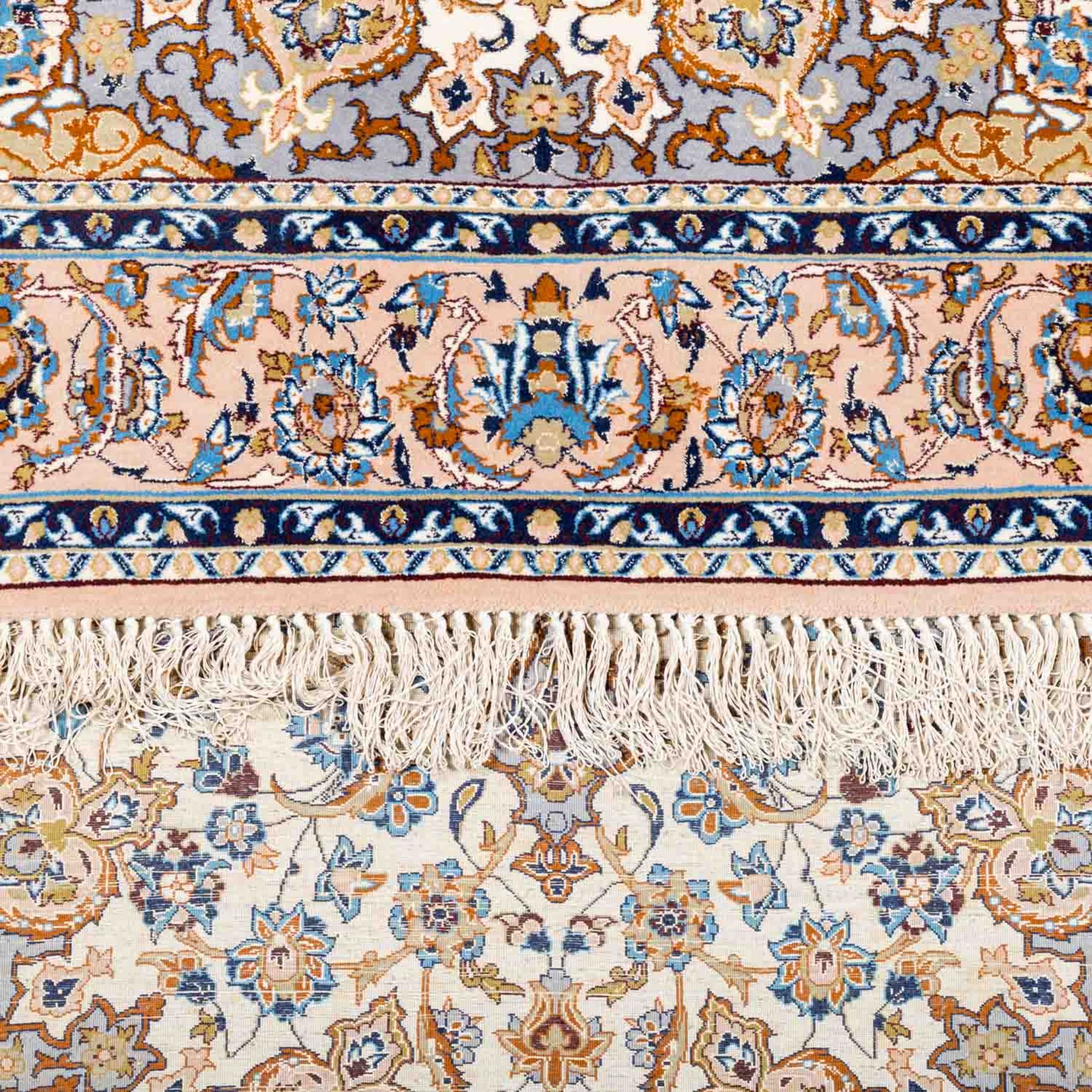 2 Orientteppiche. PERSIEN, 20. Jh..1 GHOM, 77x55 cm und 1 NAIN, 156x108 cm.2 oriental carpets. - Bild 3 aus 7