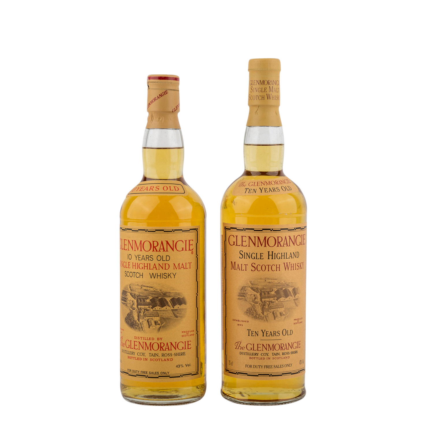 2 Flaschen Single Malt Scotch Whisky GLENMORANGIE 10 years 'Handcrafts of Scotland',Region: - Image 3 of 3