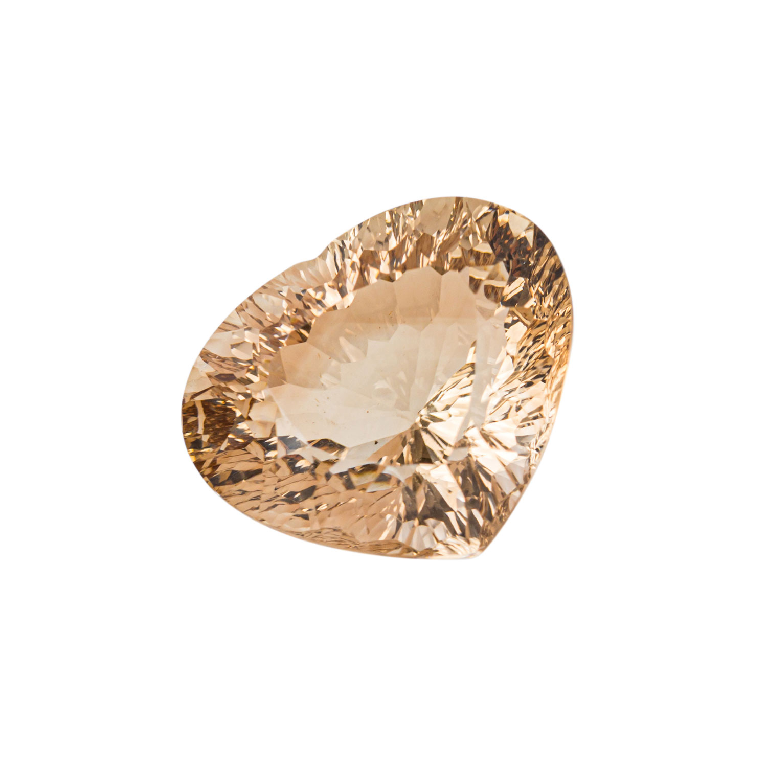 Loser, natürlicher Topas, 28,63 ct.,Herzschliffvariation, 21,08 x 17,78 x 11,6 mm, gelbstichiges - Image 2 of 7