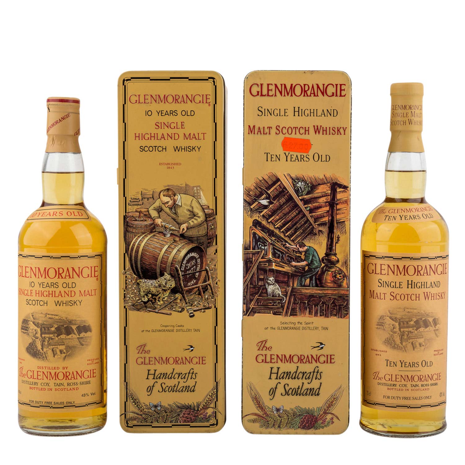 2 Flaschen Single Malt Scotch Whisky GLENMORANGIE 10 years 'Handcrafts of Scotland',Region: - Image 2 of 3