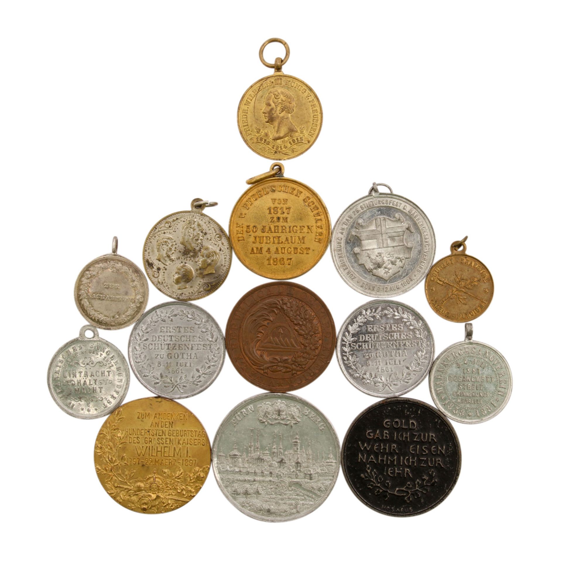 Historische Medaillen, mitunter Schützenmedaillen,Schulmedaillen, u.a. Medaille v. Brandt auf die - Bild 2 aus 2