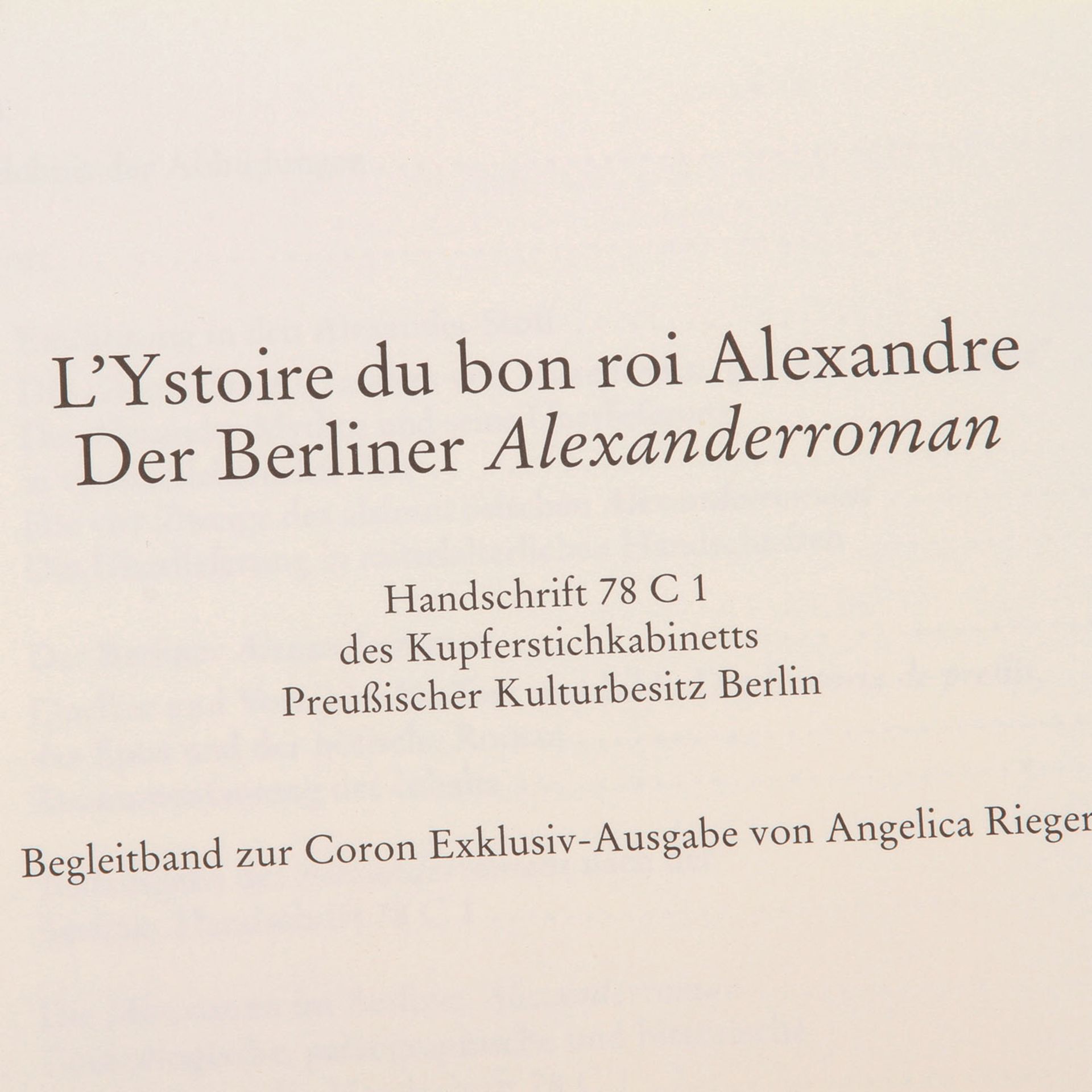 FAKSIMILE Der Berliner Alexanderroman/L'histoire du bon roi Alexandre, 13.Jh.-limitierte Auflage der - Bild 9 aus 14