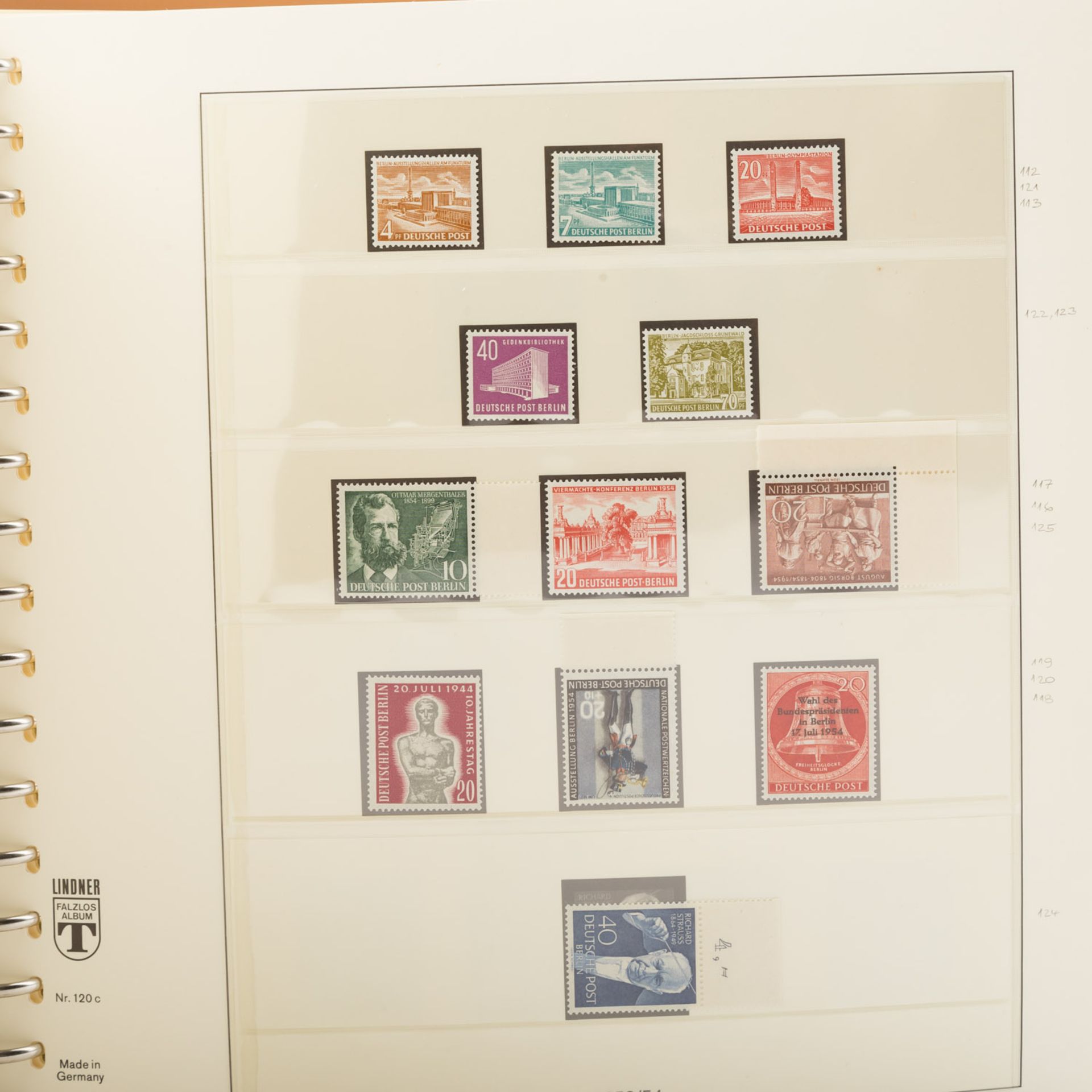 Berlin - Postfrische Sammlung in 2 LindnerRingbindern, neues System ab 1948-1990. Gute Anfänge wie - Bild 6 aus 7