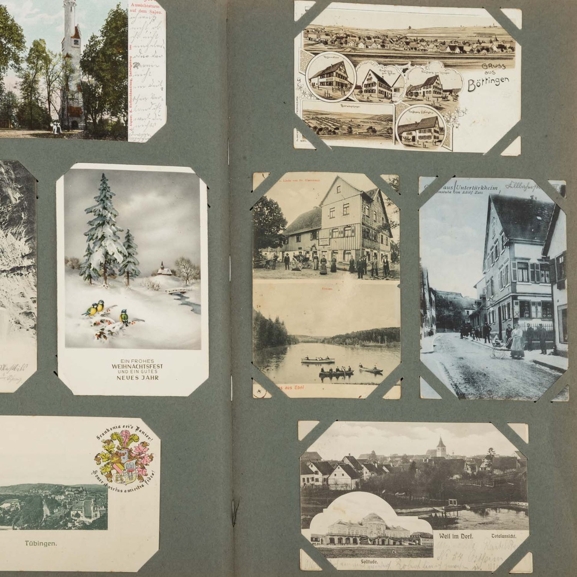 Postkarten - Album mit knapp 500 Karten,wohl überwiegend aus 1900/20, dabei viele Ansichten aus - Bild 4 aus 6