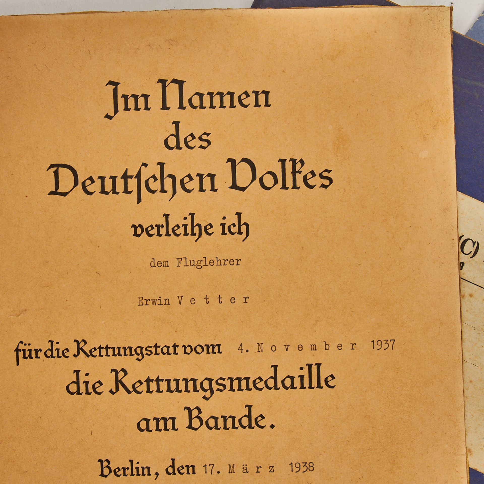 Deutsches Reich 1933-1945 - Selten angeboten! Nachlass des Fluglehrers und Oberfeldwebels ERWIN - Bild 3 aus 9