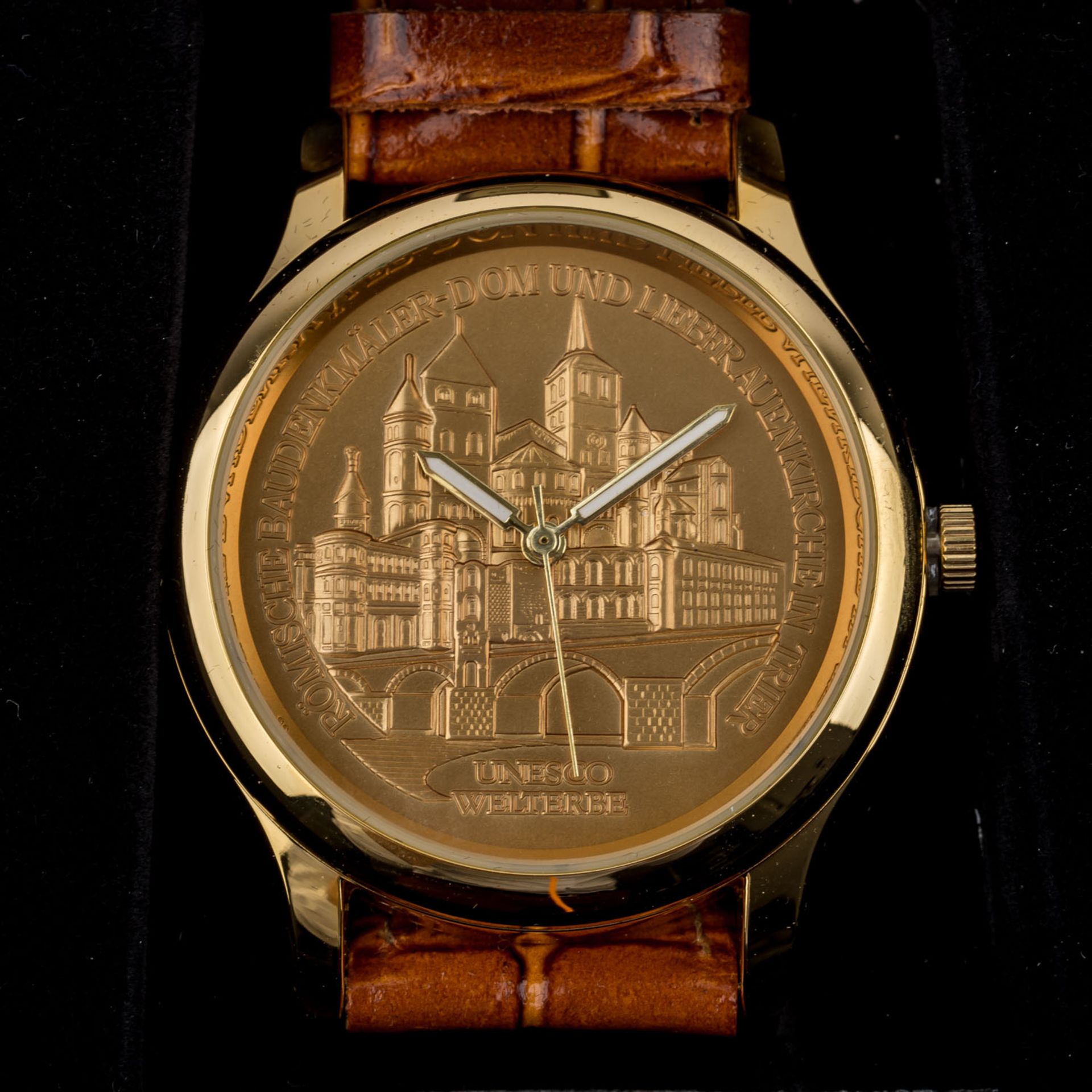 100 Euro Trier + Armbanduhr!1/2 Unze Gold fein in Etui und mit Zertifikat. - Bild 2 aus 3