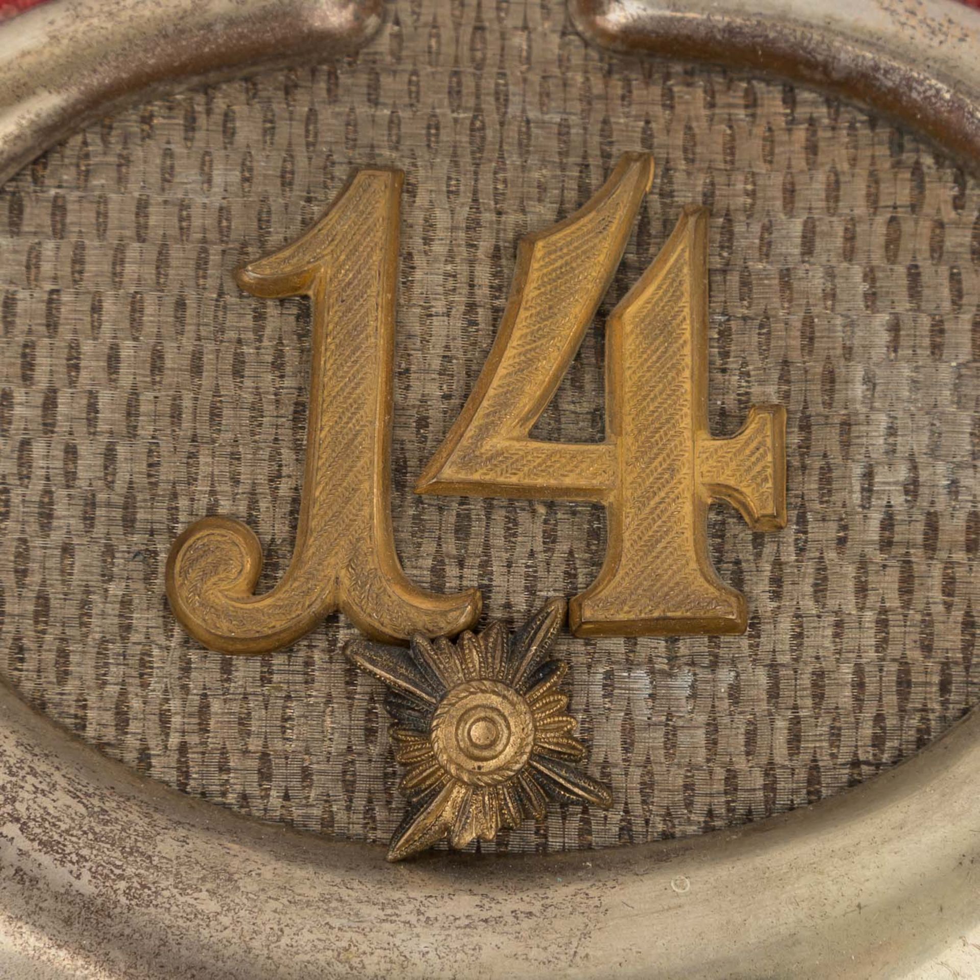 2 Paar Epauletten im Kartonwohl eines Oberleutnants eines Infanterie Regiments "14", deutliche - Bild 4 aus 7