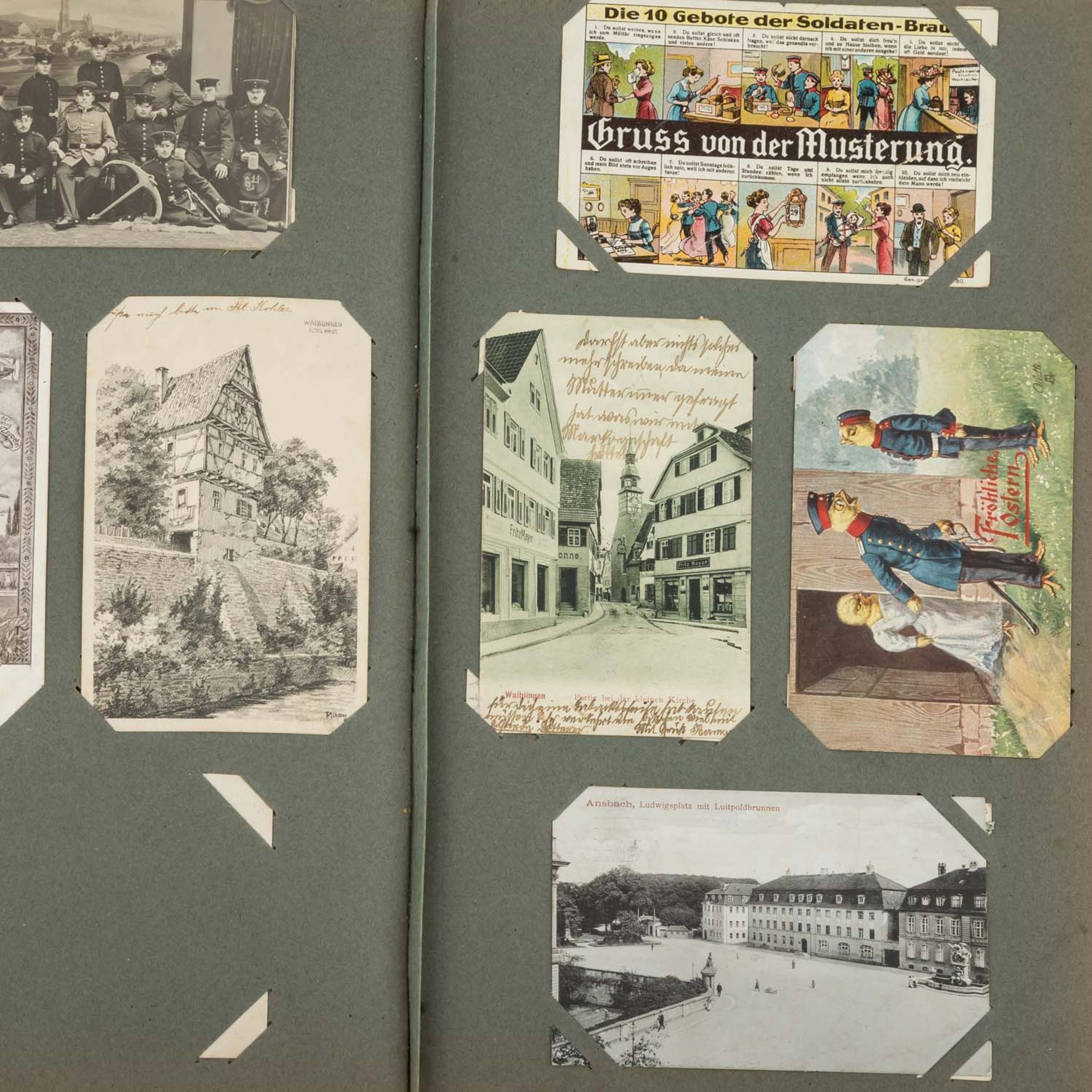 Postkarten - Album mit knapp 500 Karten,wohl überwiegend aus 1900/20, dabei viele Ansichten aus - Bild 5 aus 6