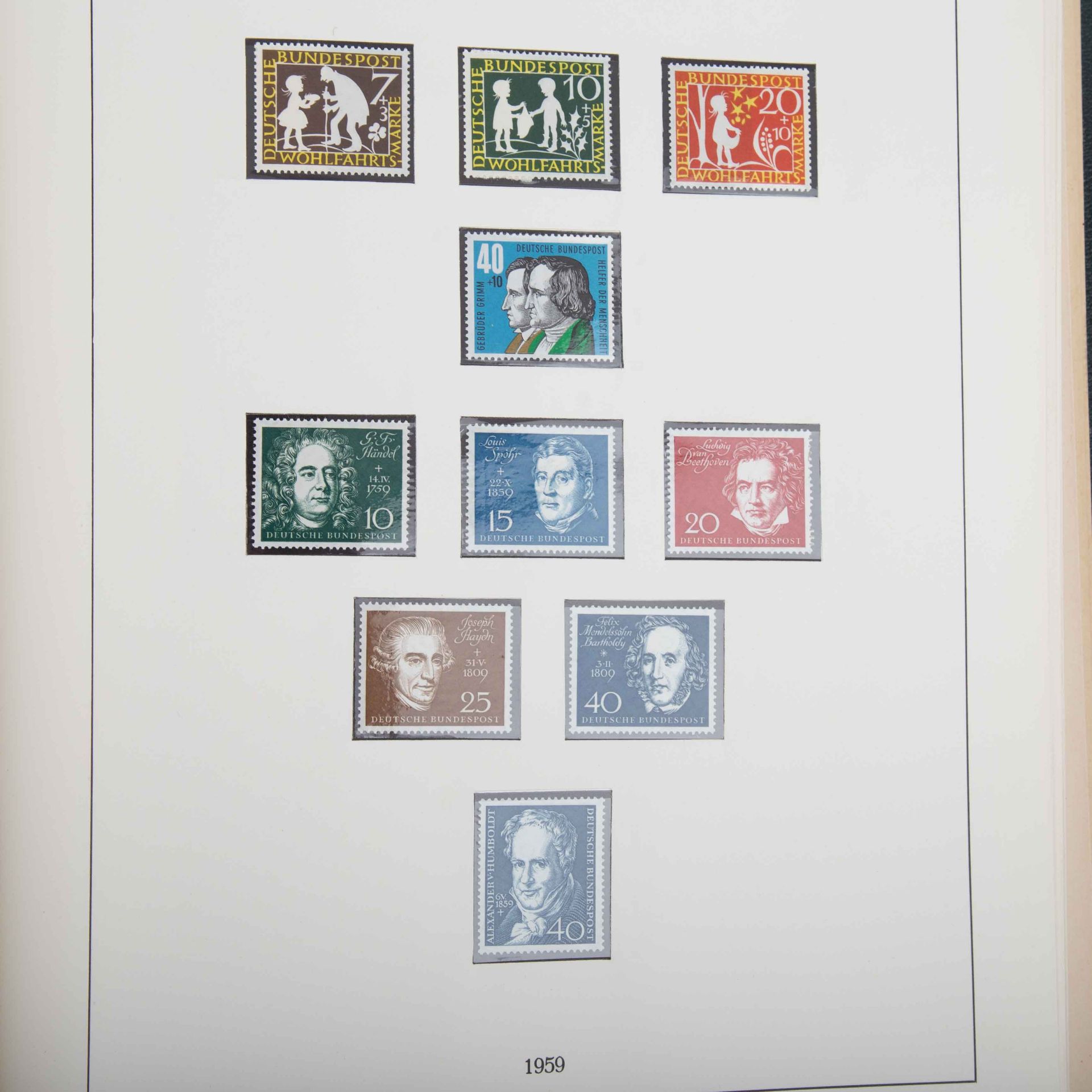 BRD - Postfrische Sammlung ab1949-1974 mit Posthorn komplett. - Bild 2 aus 9