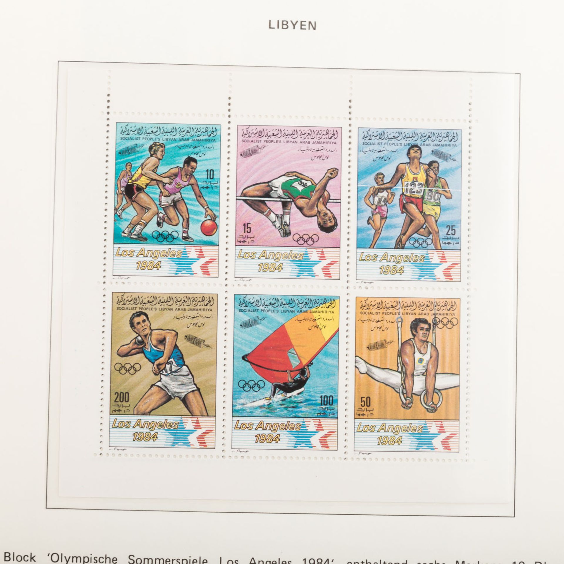 1984 Motive Olympia - Schöner Bestand an VordruckblätternOlympia 1984 aus dem Abo mit postfrischen - Bild 11 aus 13