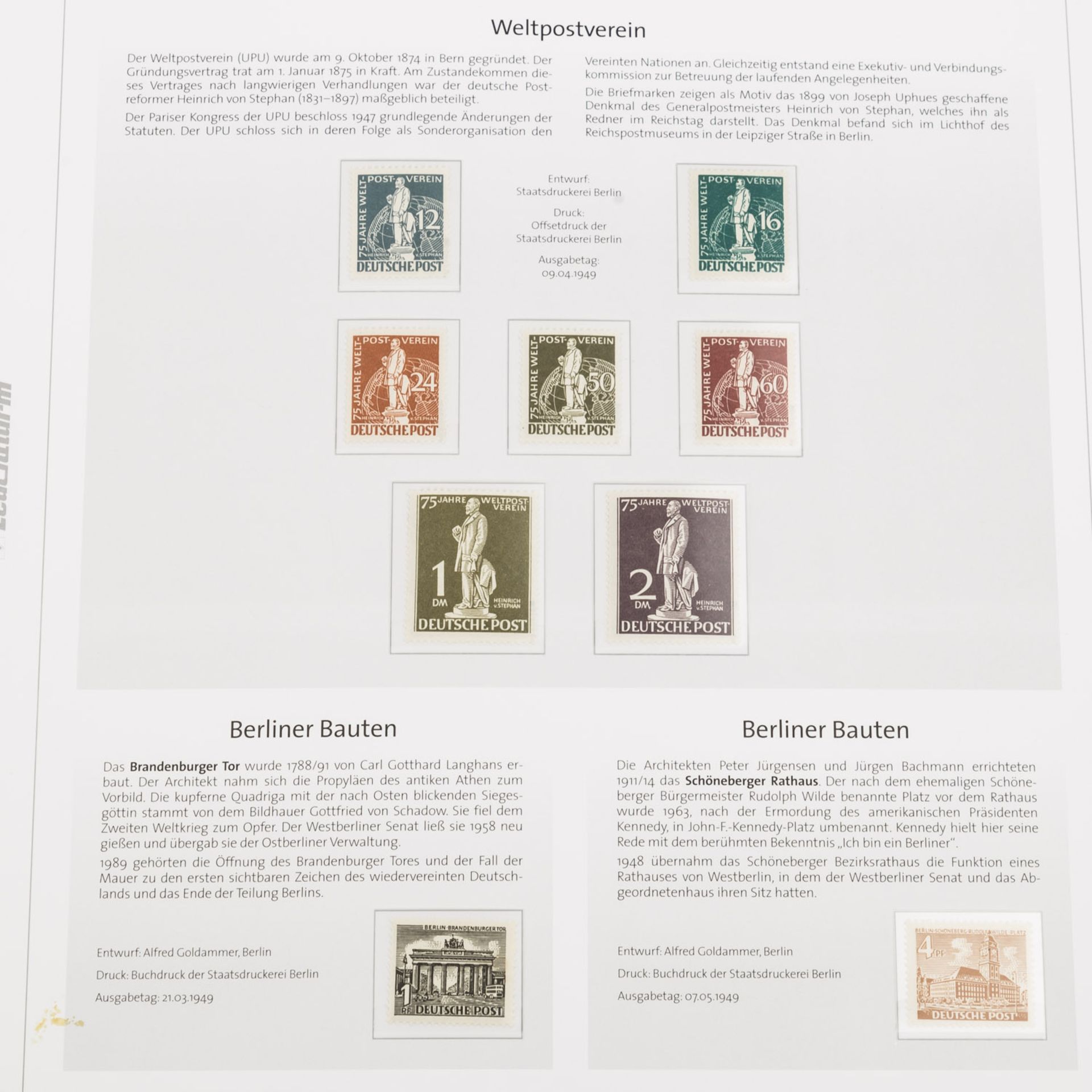 Berlin - Sehr saubere Sammlung im Deutschland-Klassik-Album,Sammlung geht von 1948 bis ca. 1971. - Bild 3 aus 8