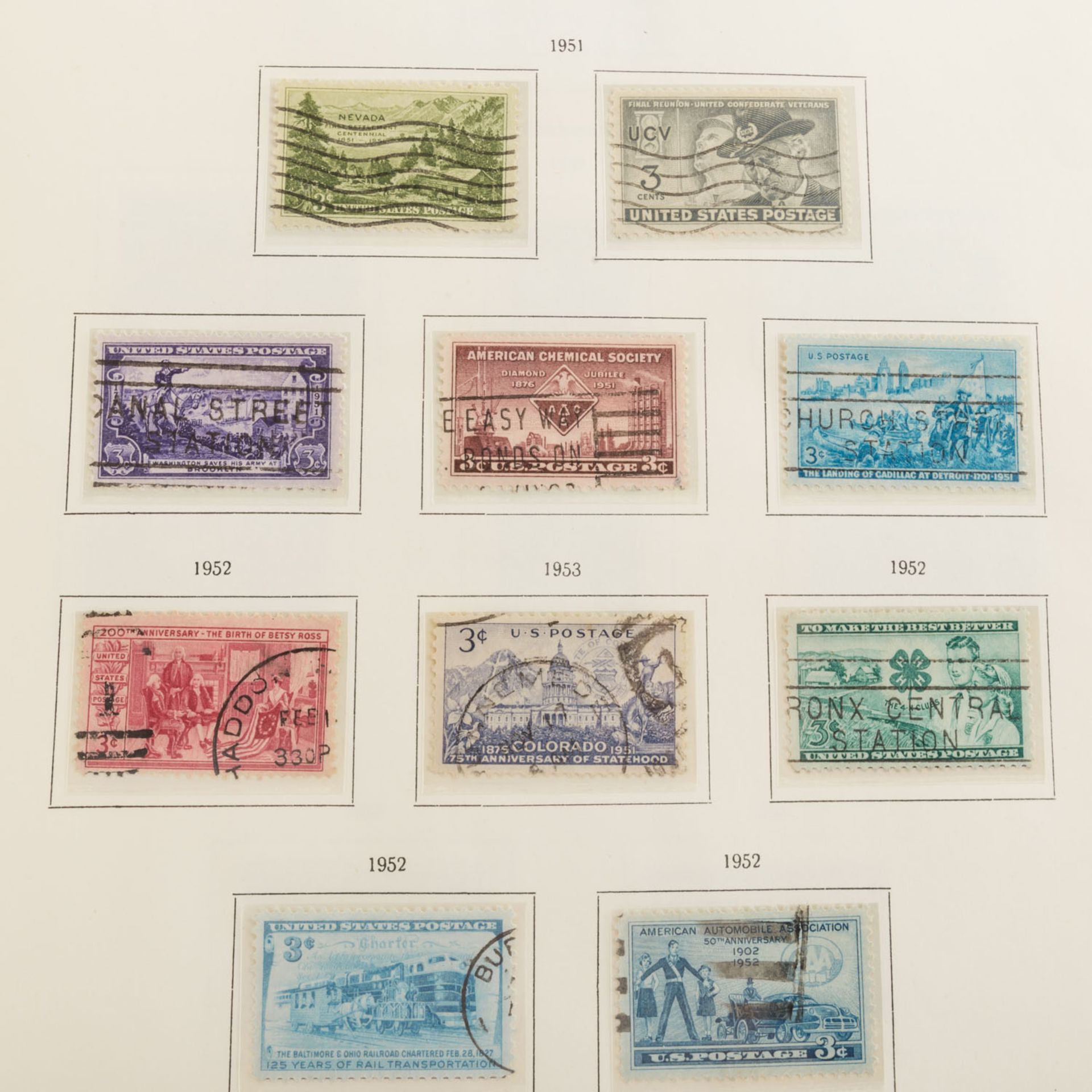 USA 1857 / ca.1988 - Teilsammlungen gestempelt undpostfrisch in 3 Alben. Dabei interessante - Bild 10 aus 20