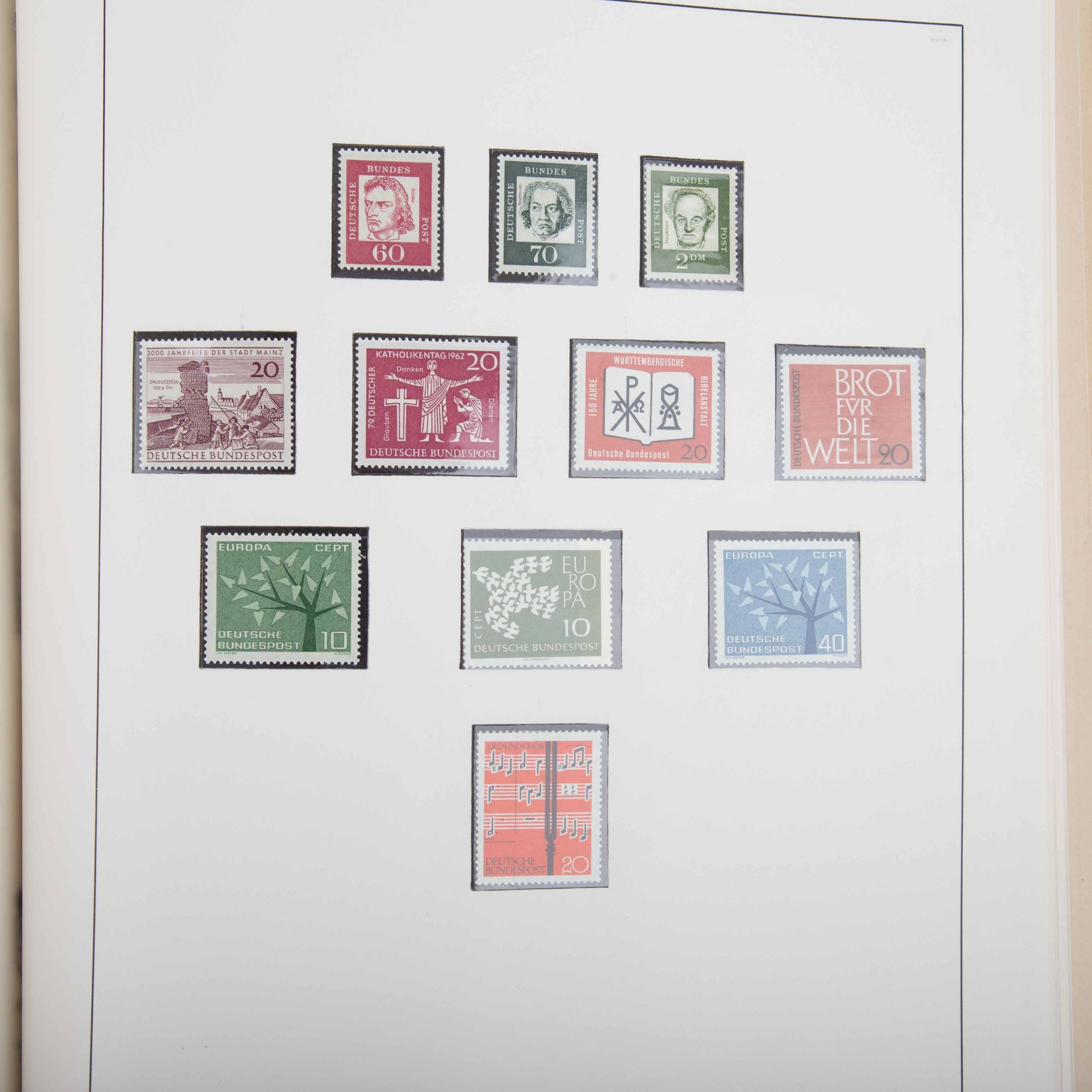 BRD - Postfrische Sammlung ab1949-1974 mit Posthorn komplett. - Bild 4 aus 9