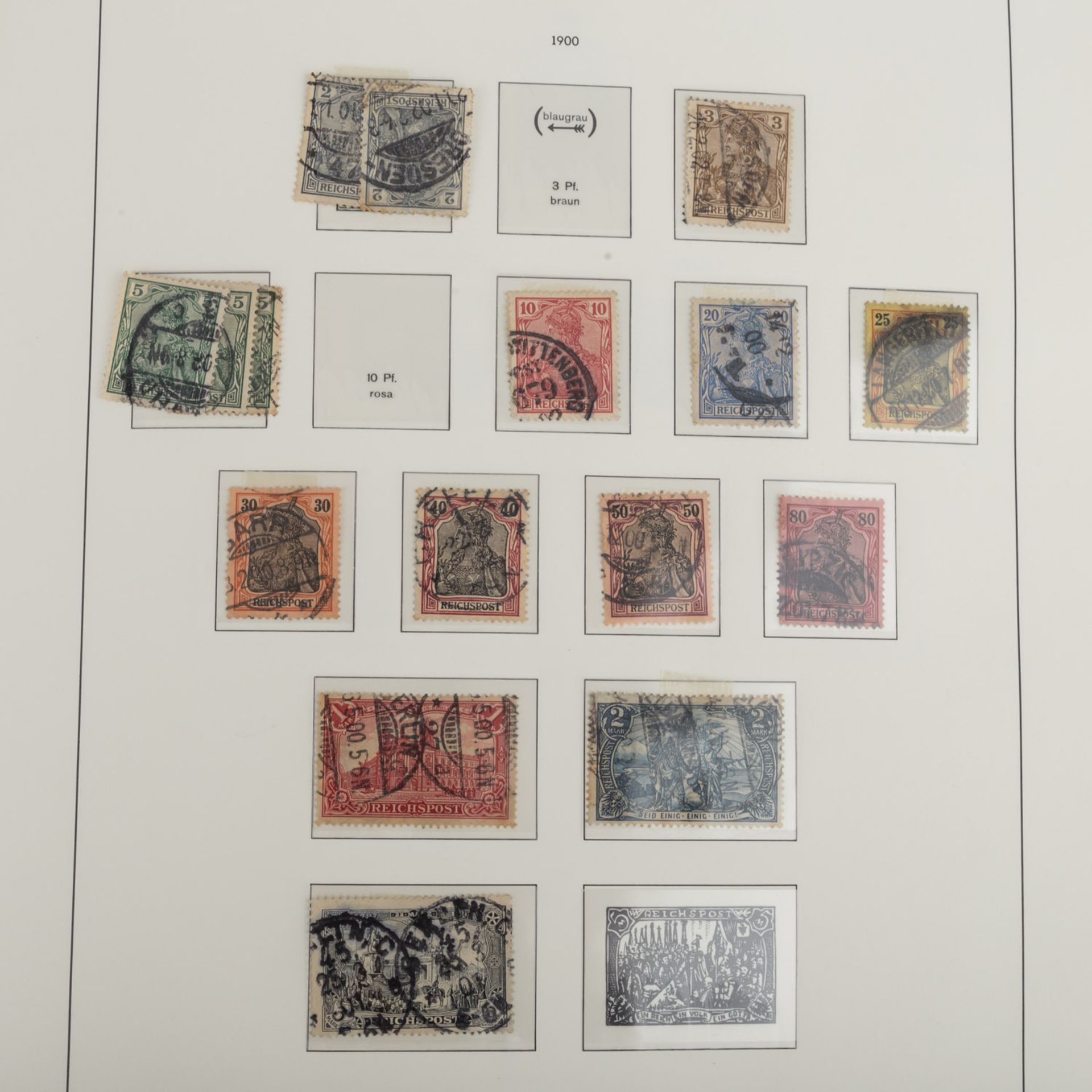 Deutsches Reich - Sammlung gestempelt, ungebraucht,postfrisch in zwei Alben von 1872-1945. Dabei - Bild 3 aus 4