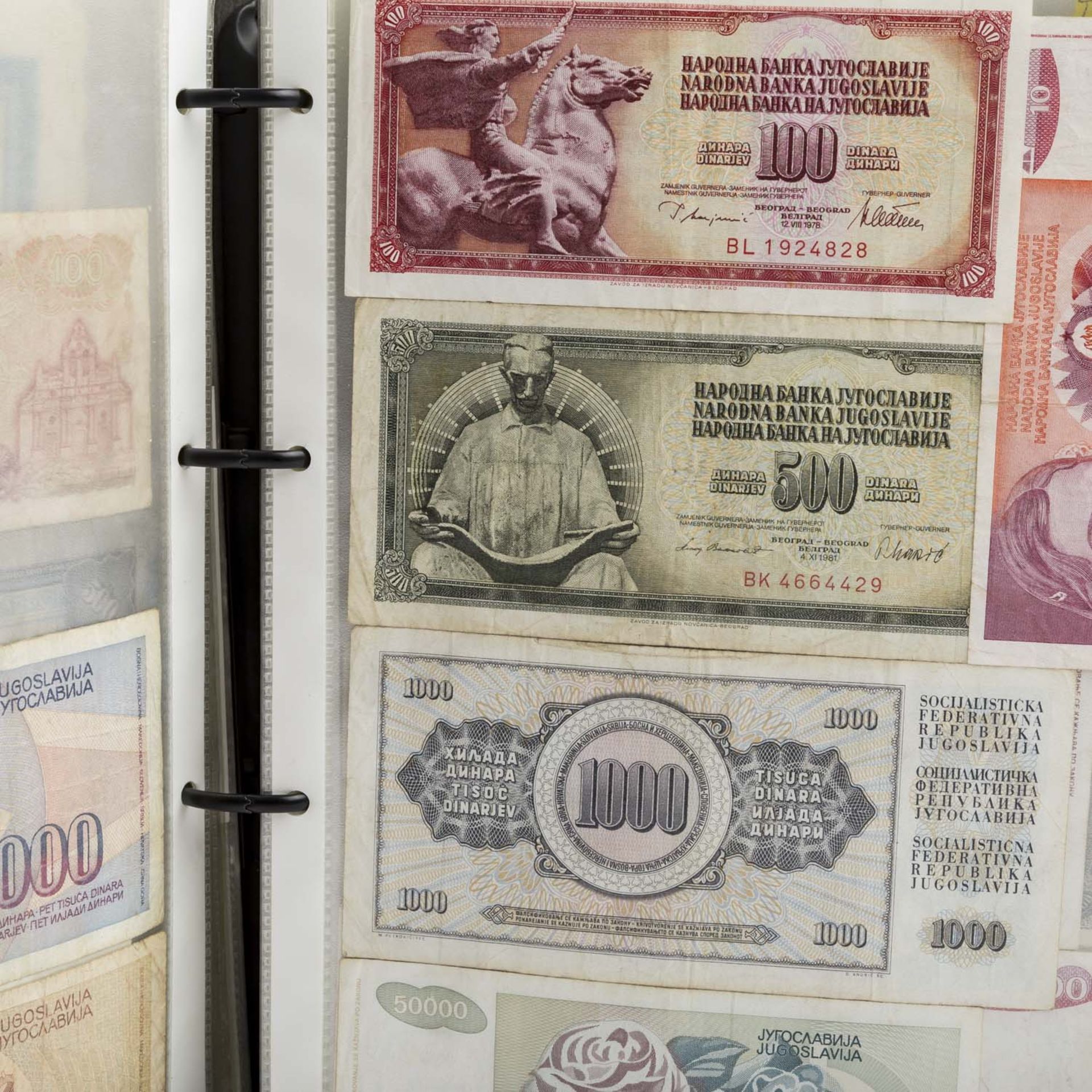 Banknoten - Interessantes Album Alle Welt,darunter auch Russland, etwas Exoten und DDR. Wenig Infla. - Bild 9 aus 12