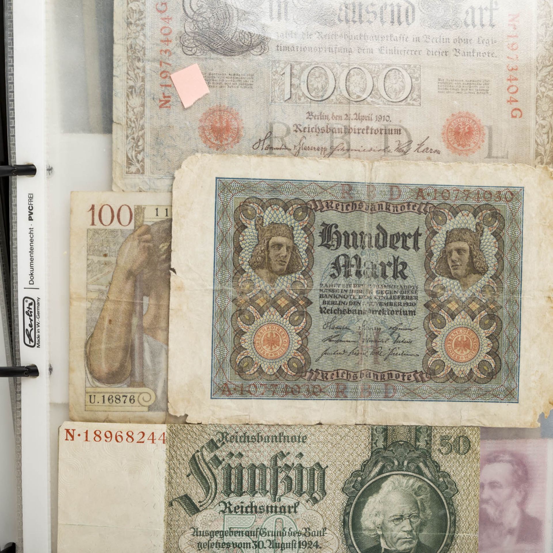 Banknoten - Interessantes Album Alle Welt,darunter auch Russland, etwas Exoten und DDR. Wenig Infla. - Bild 4 aus 12