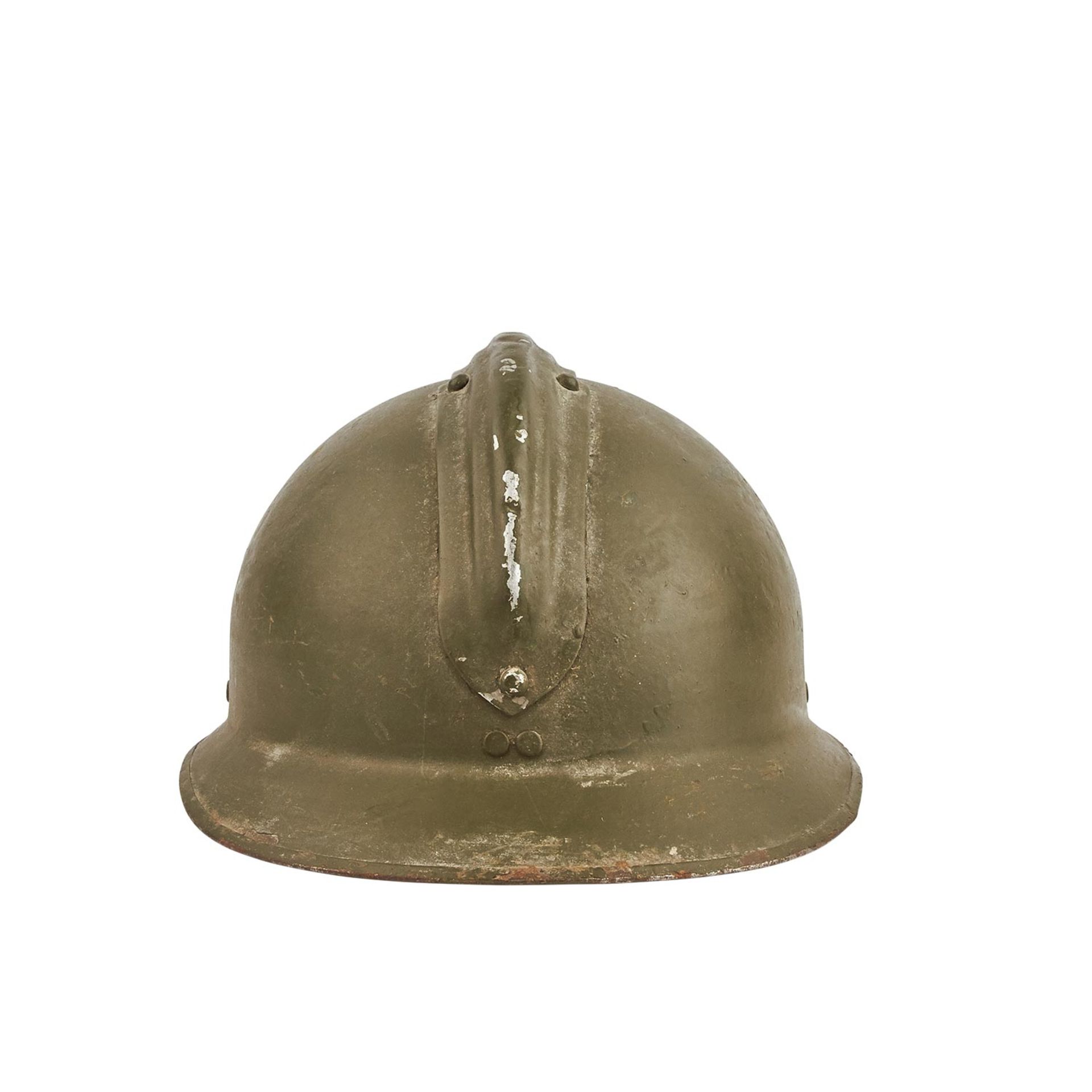 2 Helme - Schweiz und Frankreich. Feuerwehrhelm vermutl. um 1900,partiell restauriert bzw. - Bild 14 aus 15