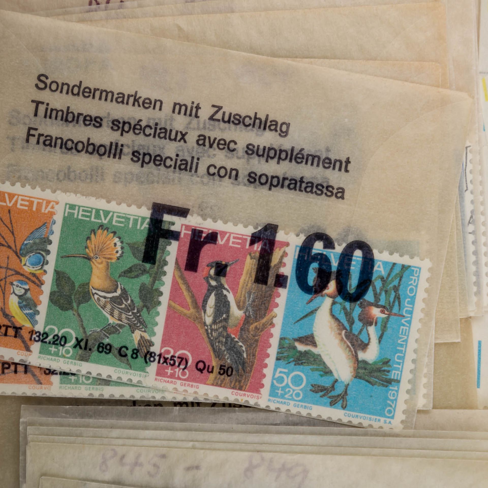 Schweiz - Posten postfrischer Markenin originalen Abo Tütchen.Switzerland, mnh convolute. - Bild 2 aus 6