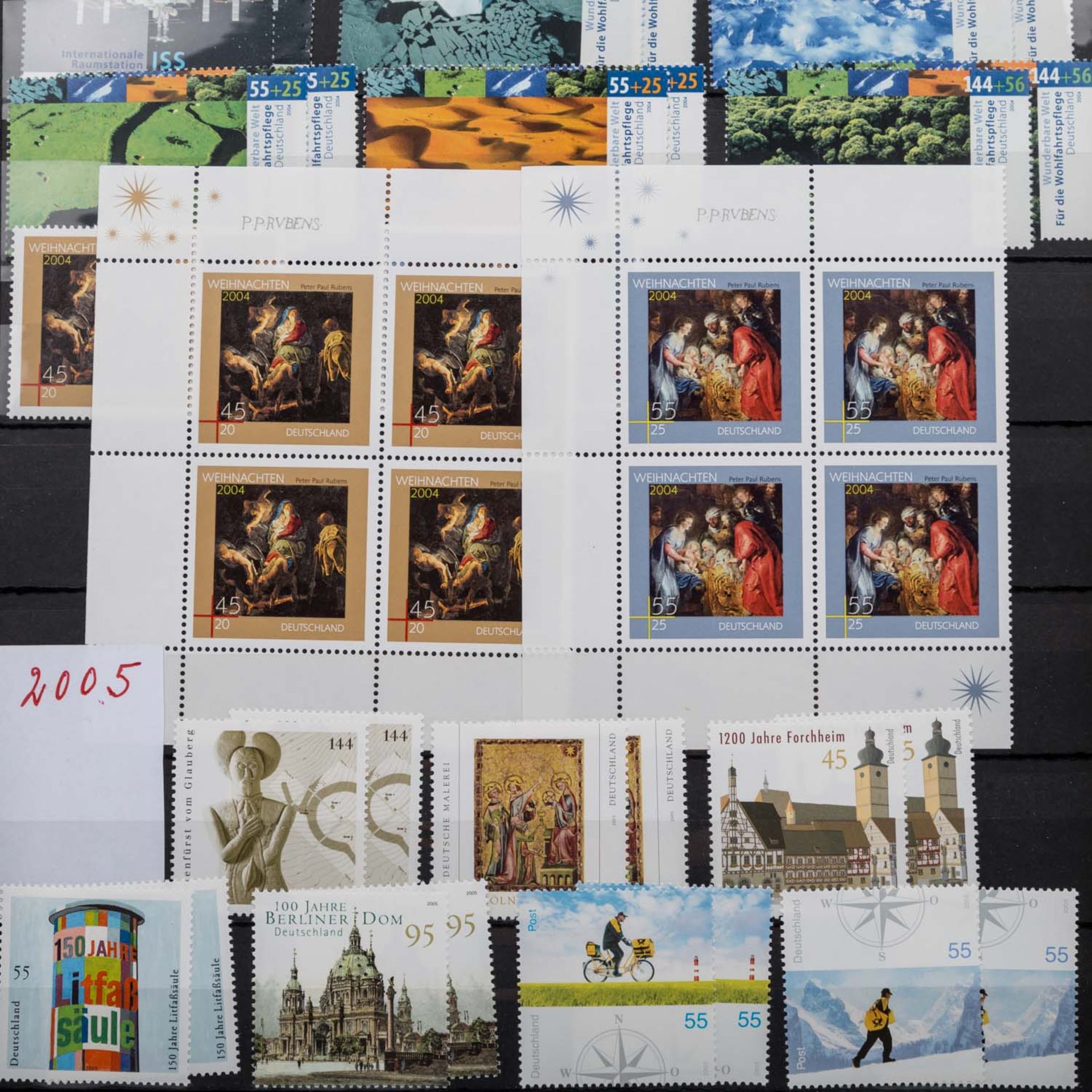 BRD / Euro - 1991/2008, Sammlung mit postfrischen und gestempelten Marken (oft mehrfach), - Bild 2 aus 11