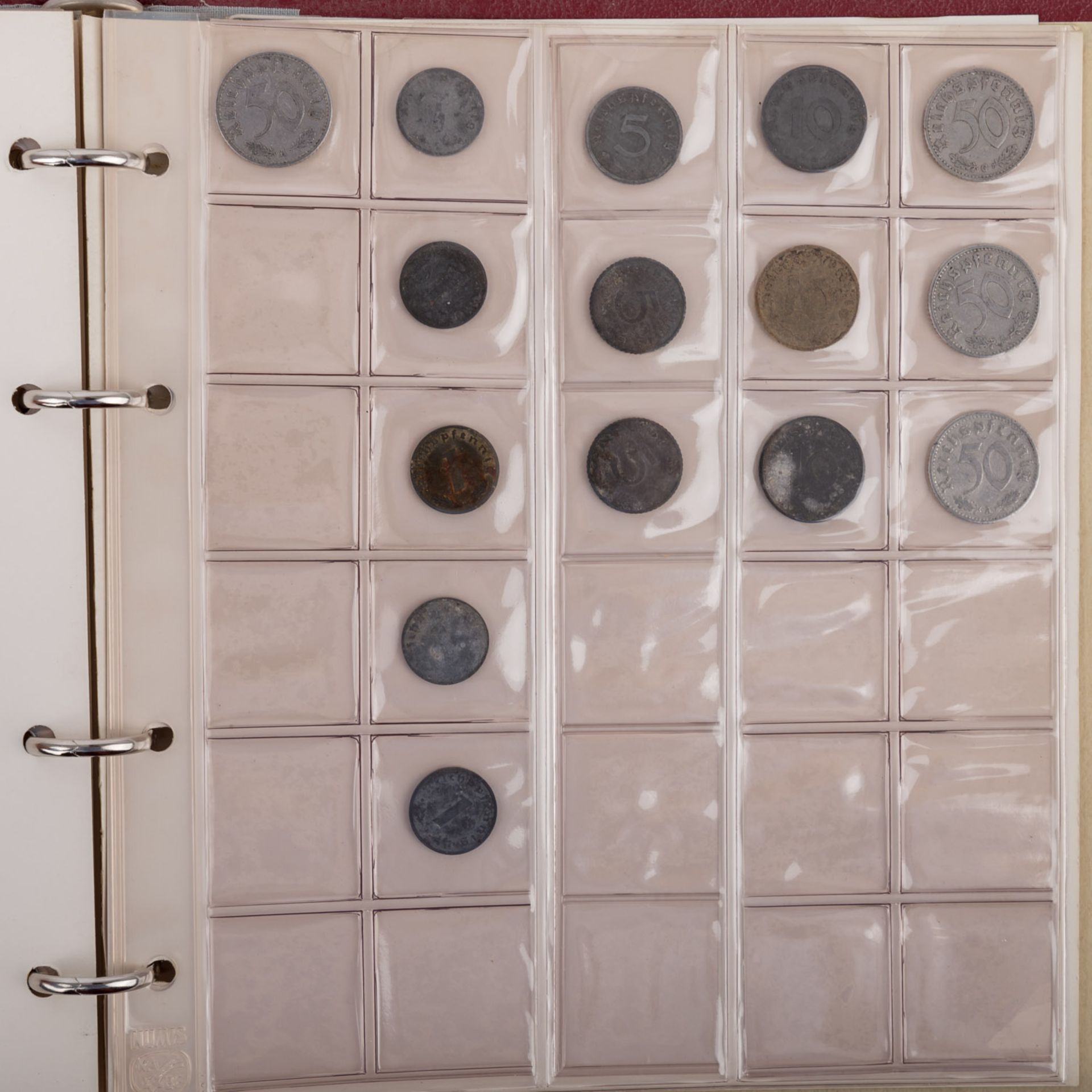 Bunt gemischte Sammlung Münzen in 2 Alben, mit etwas GOLD -dabei III. Reich, Dt. Kaiserreich, - Bild 15 aus 16