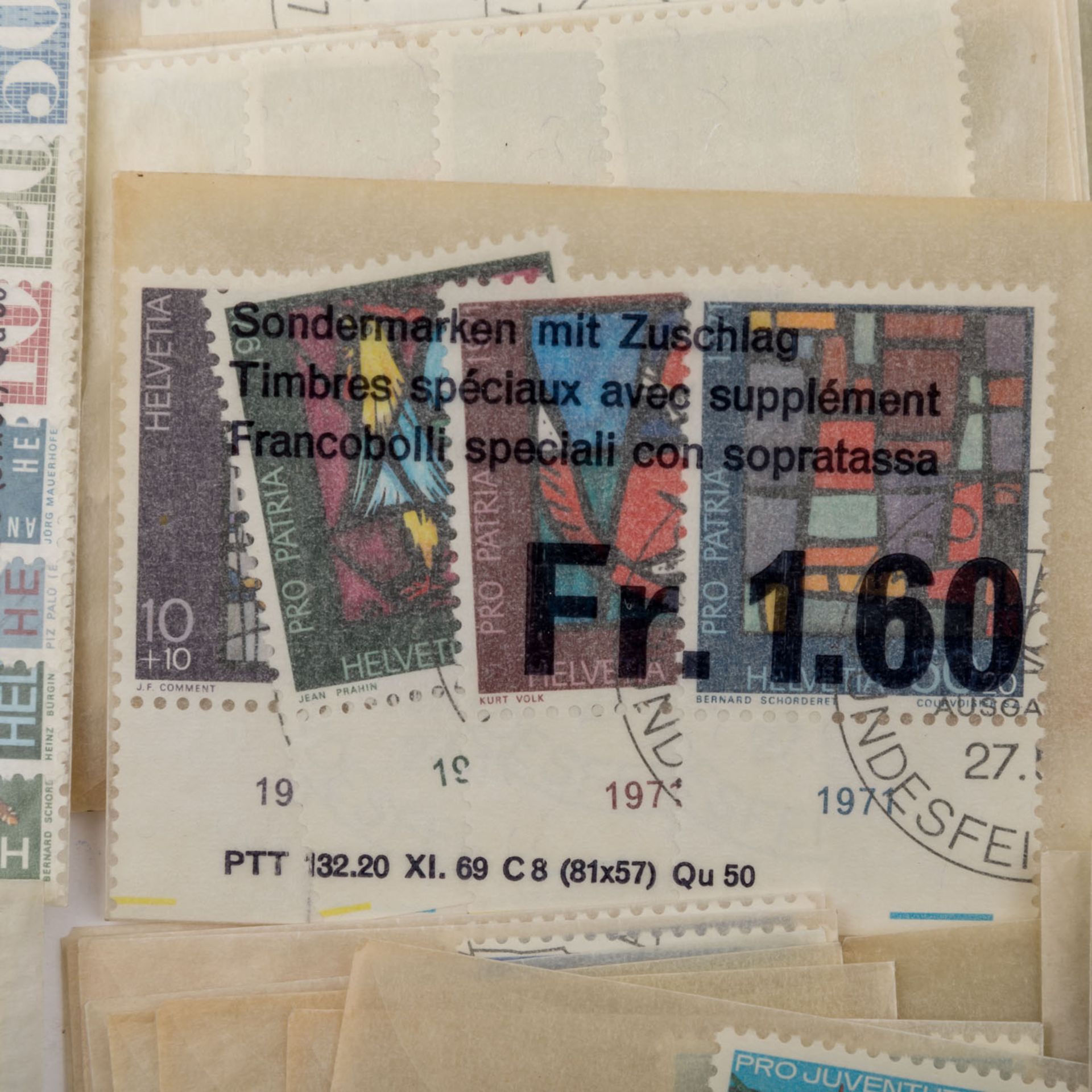 Schweiz - Posten postfrischer Markenin originalen Abo Tütchen.Switzerland, mnh convolute. - Bild 3 aus 6