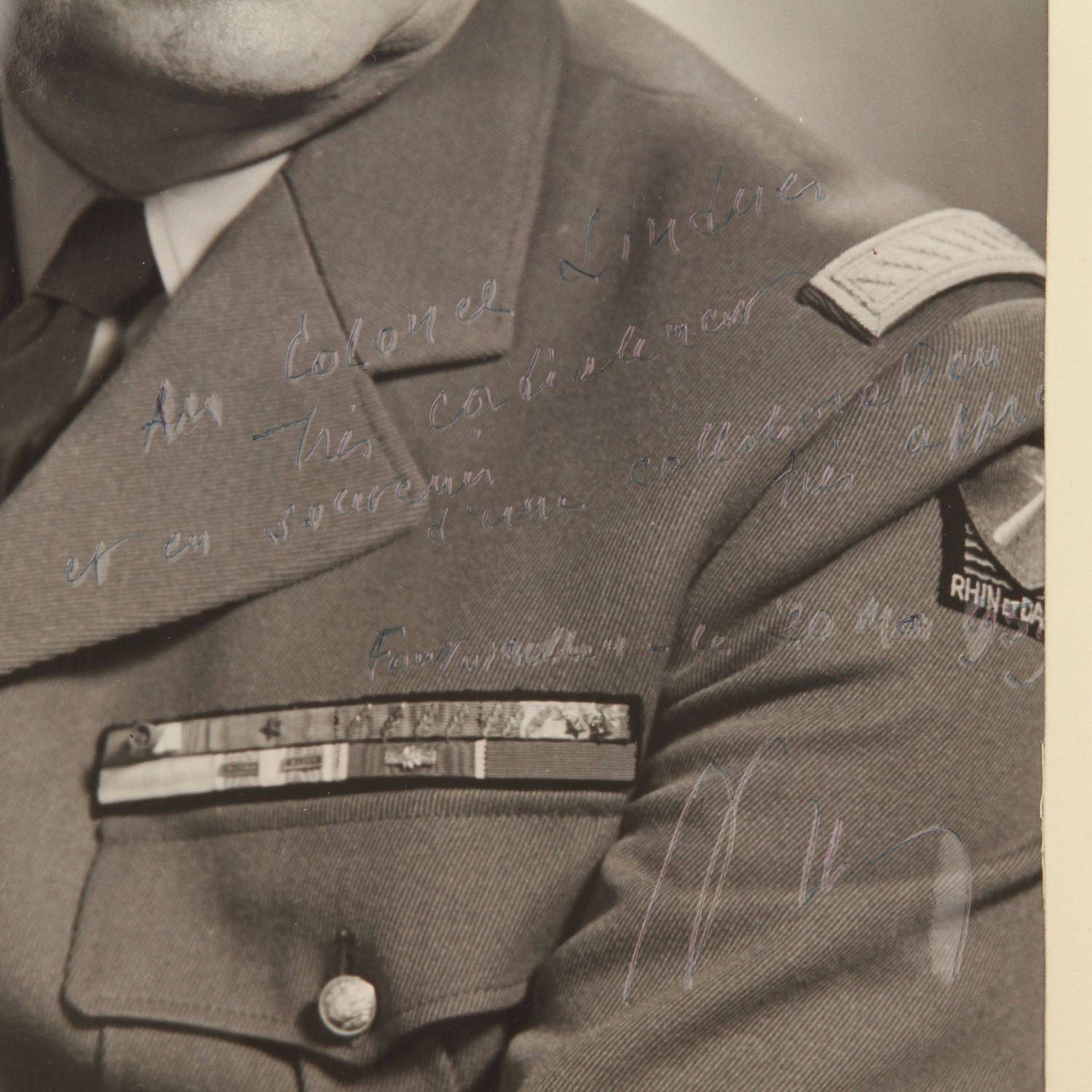 6 Autographen, Militaria Mitte 20.Jh. -2 x Autograph General Hans Speidel, 1 x Karl Wilhelm Thilo, 1 - Bild 7 aus 7