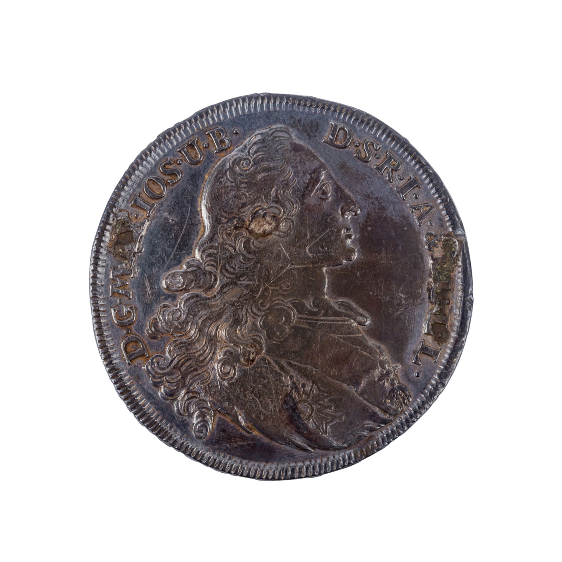 Bayern - Madonnentaler 1770, Maximilian III. Joseph,s., stark berieben, Randkerben, verschmutzt, - Bild 2 aus 2